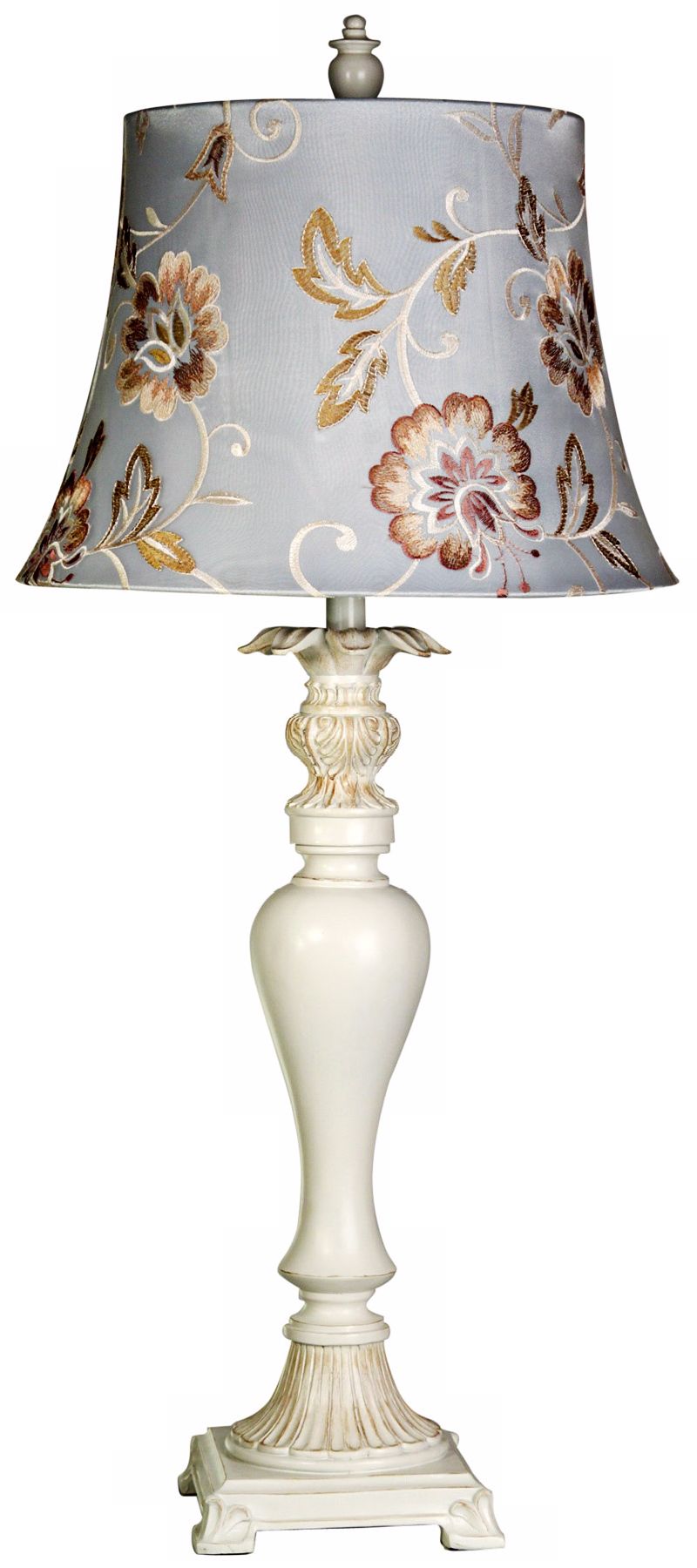Country Table Lamps on Thunder Bay White Finish Candlestick Table Lamp   Lampsplus Com