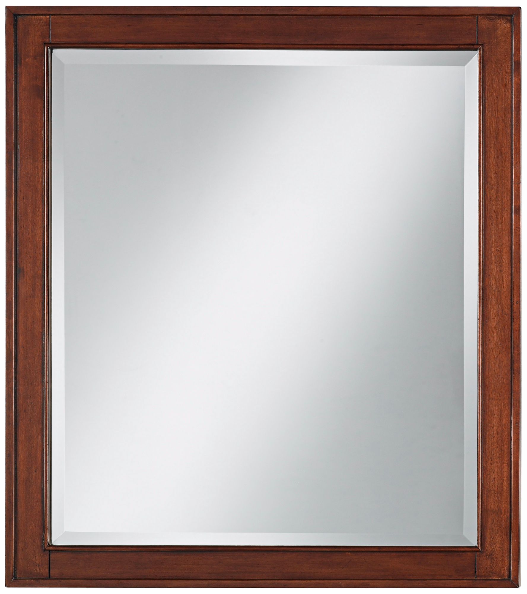 Tobacco Wood 32" High Wall Mirror