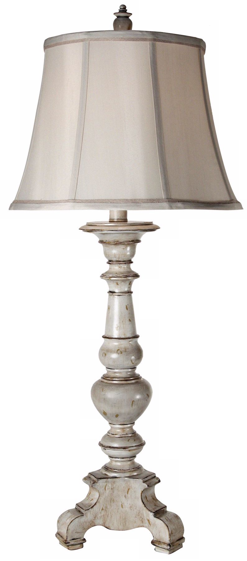 York Town Antique White Table Lamp