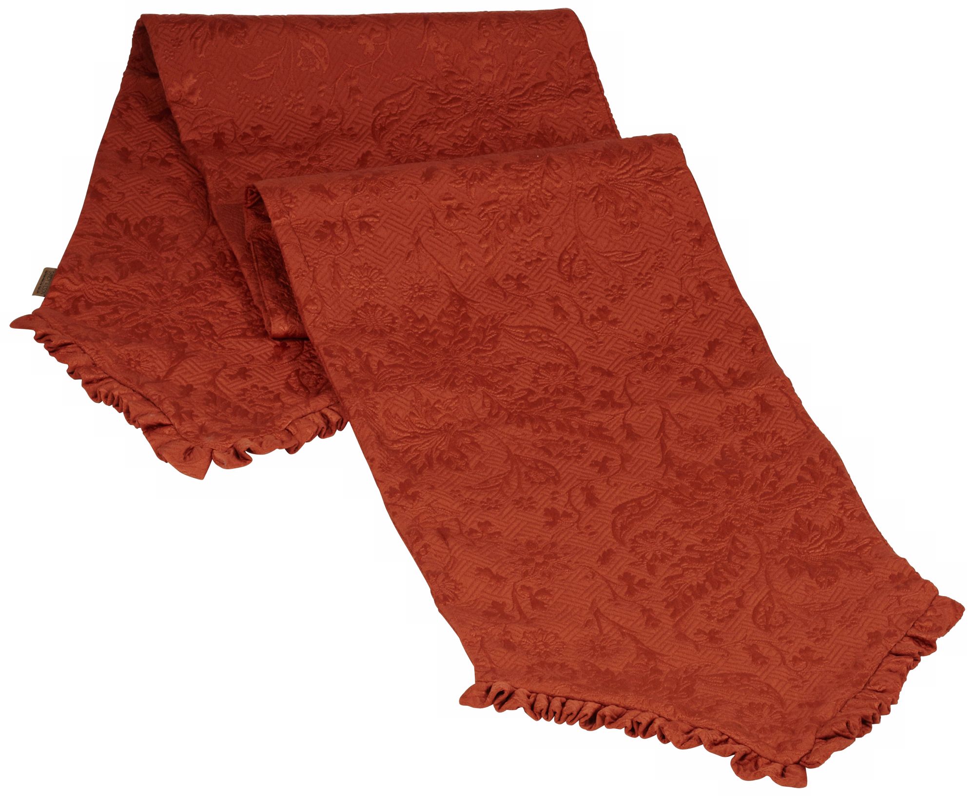 Bella Collection Terracotta Fabric Table Runner