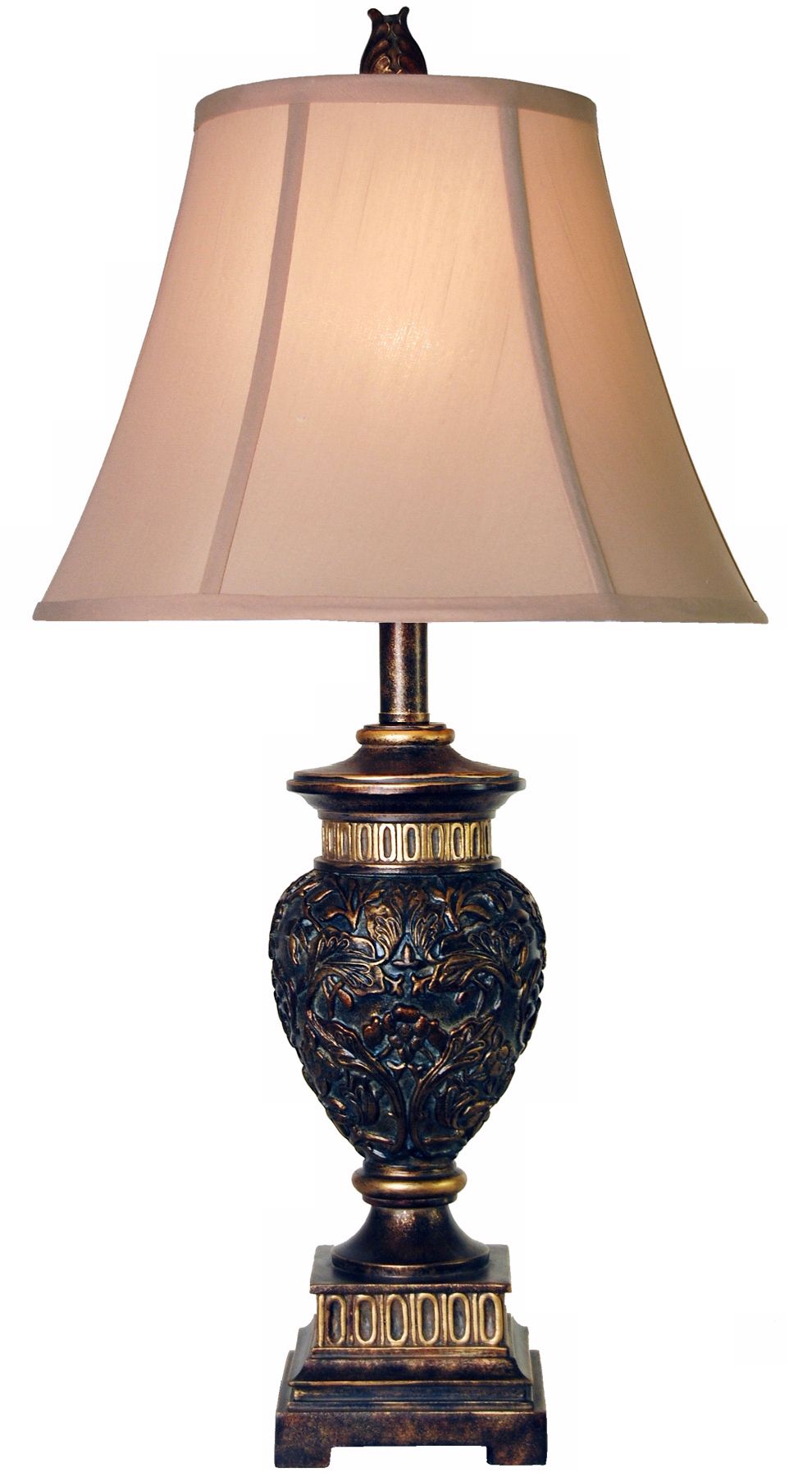 Passo Ambrose Carved Leaf Table Lamp