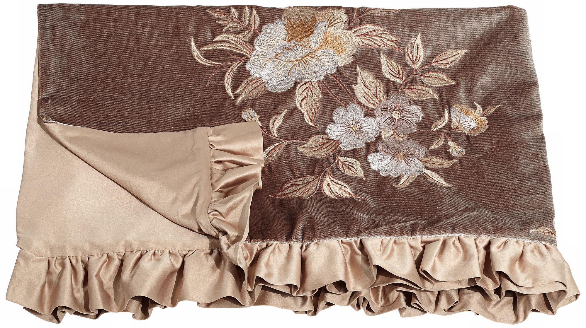 Legacy Collection Floral Embroidered Throw