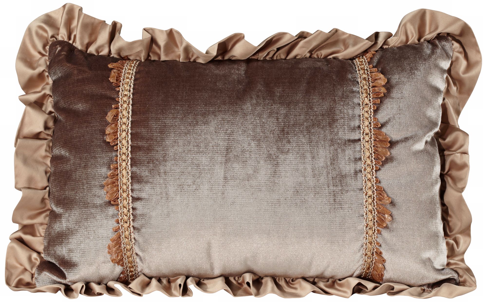 Legacy Collection Taupe 20" Wide Lumbar Pillow