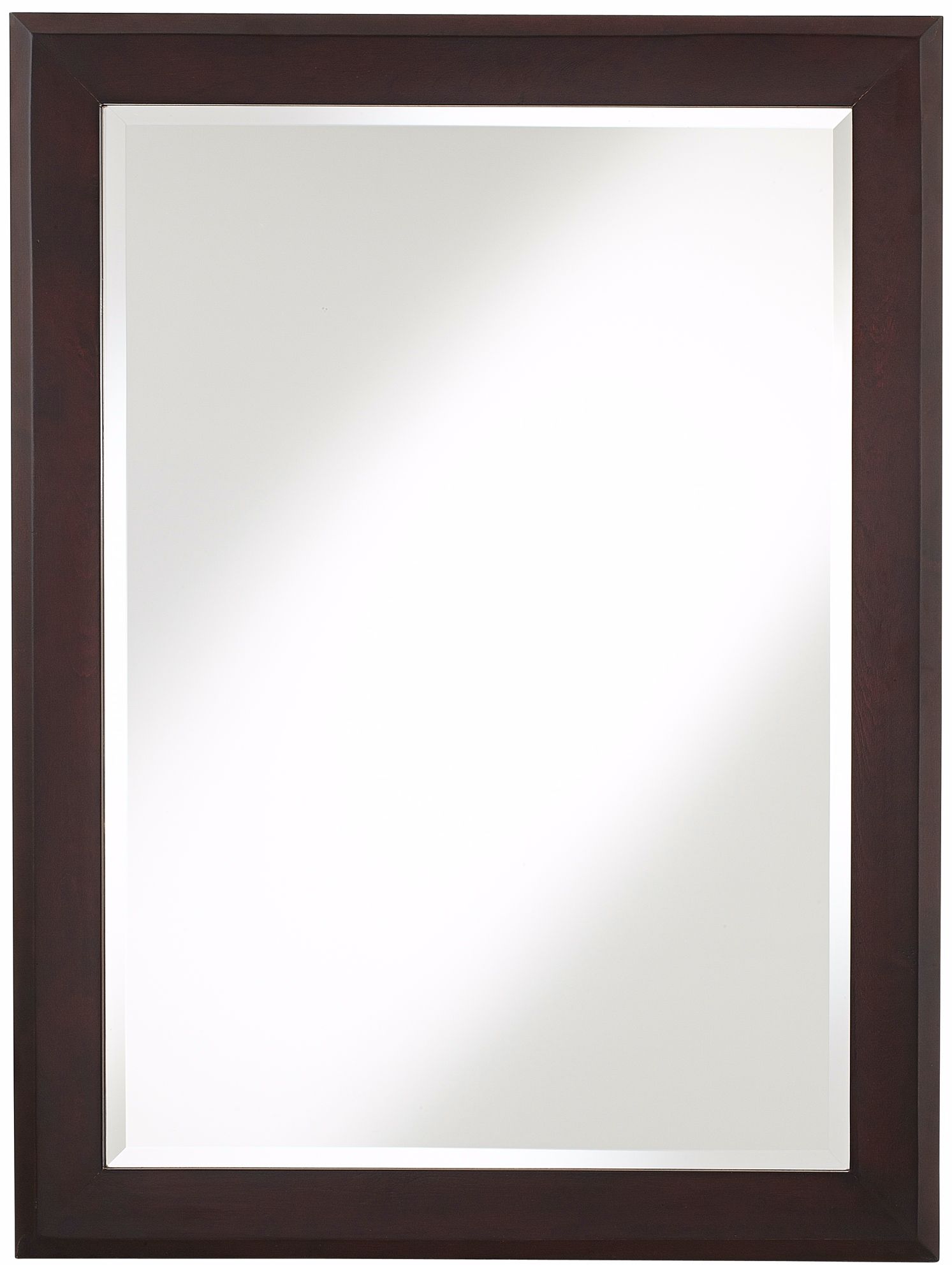 Vanity 32" High Espresso Wood Mirror