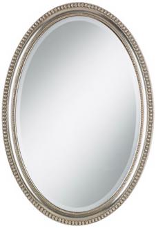 Beaded Oval 32 High Exclusive Design Wall Mirror U0168