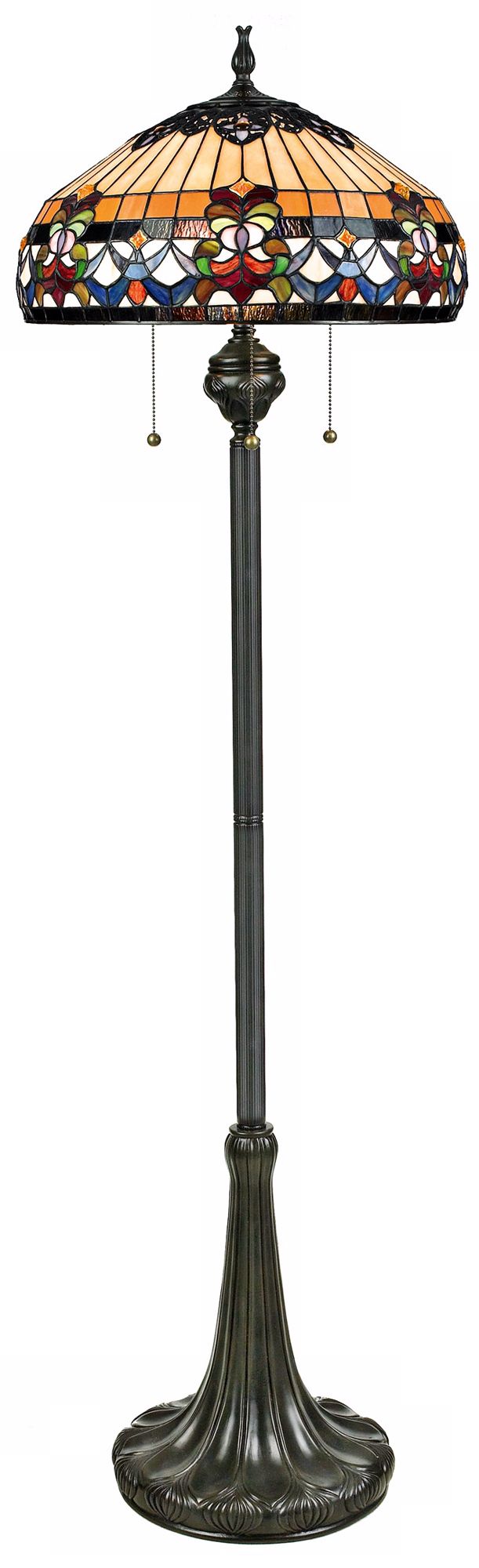Quoizel Belle Fleur Tiffany Style Floor Lamp