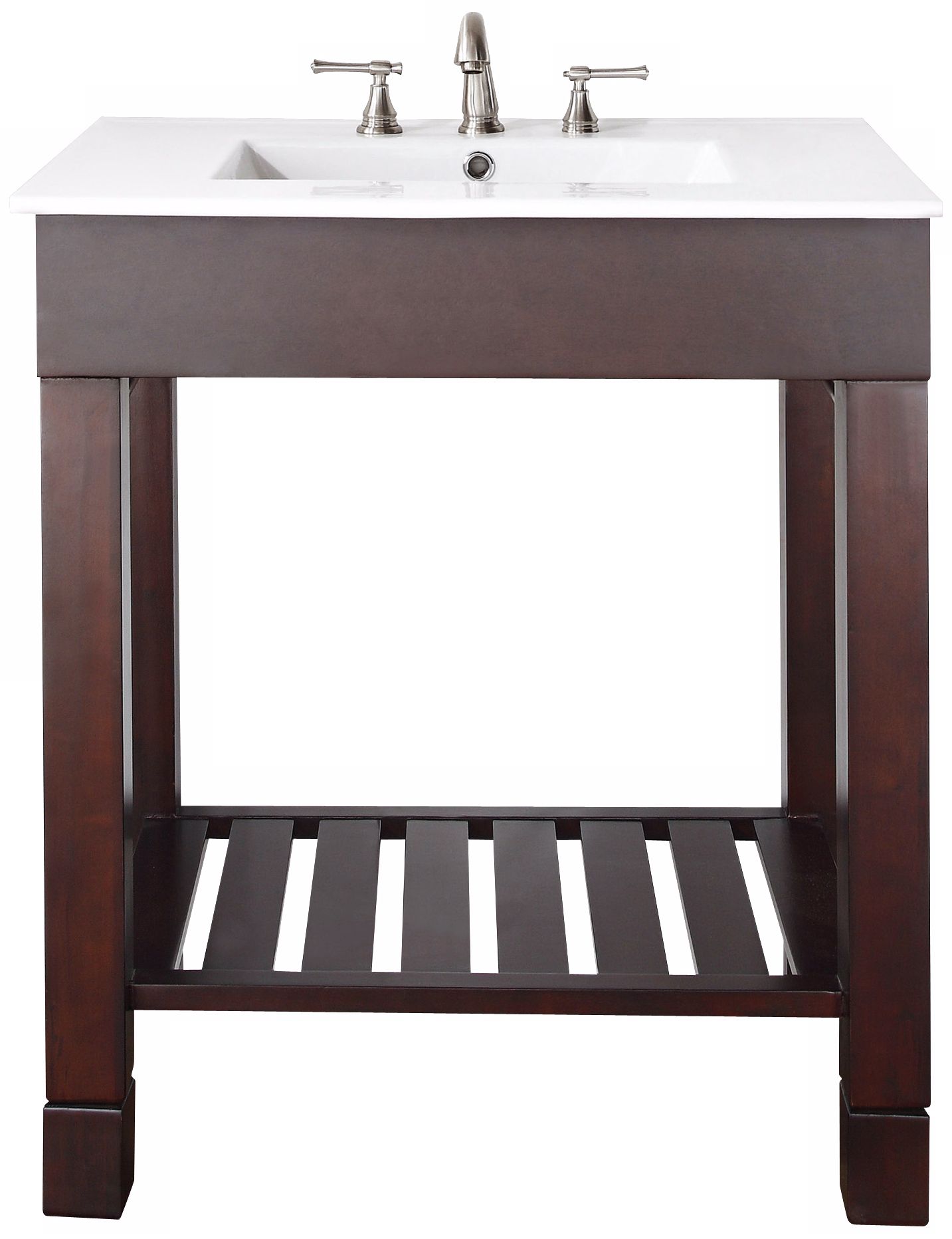 Loft Dark Walnut 31" Wide Bath Sink Vanity