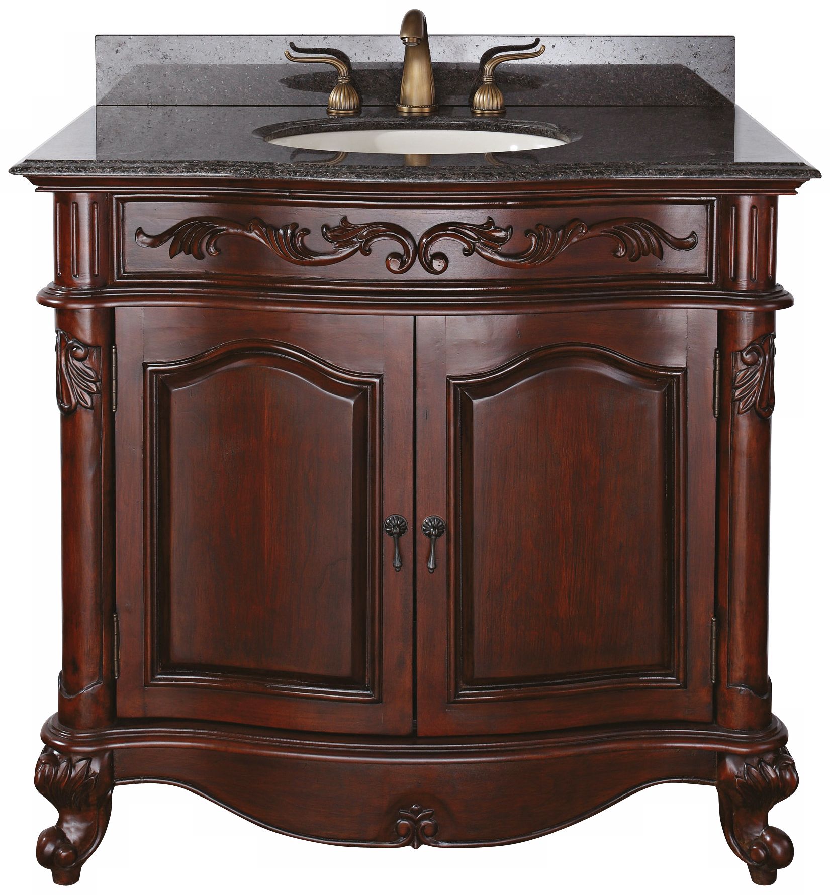 Provence Imperial Granite Top 37" Wide Sink Bath Van