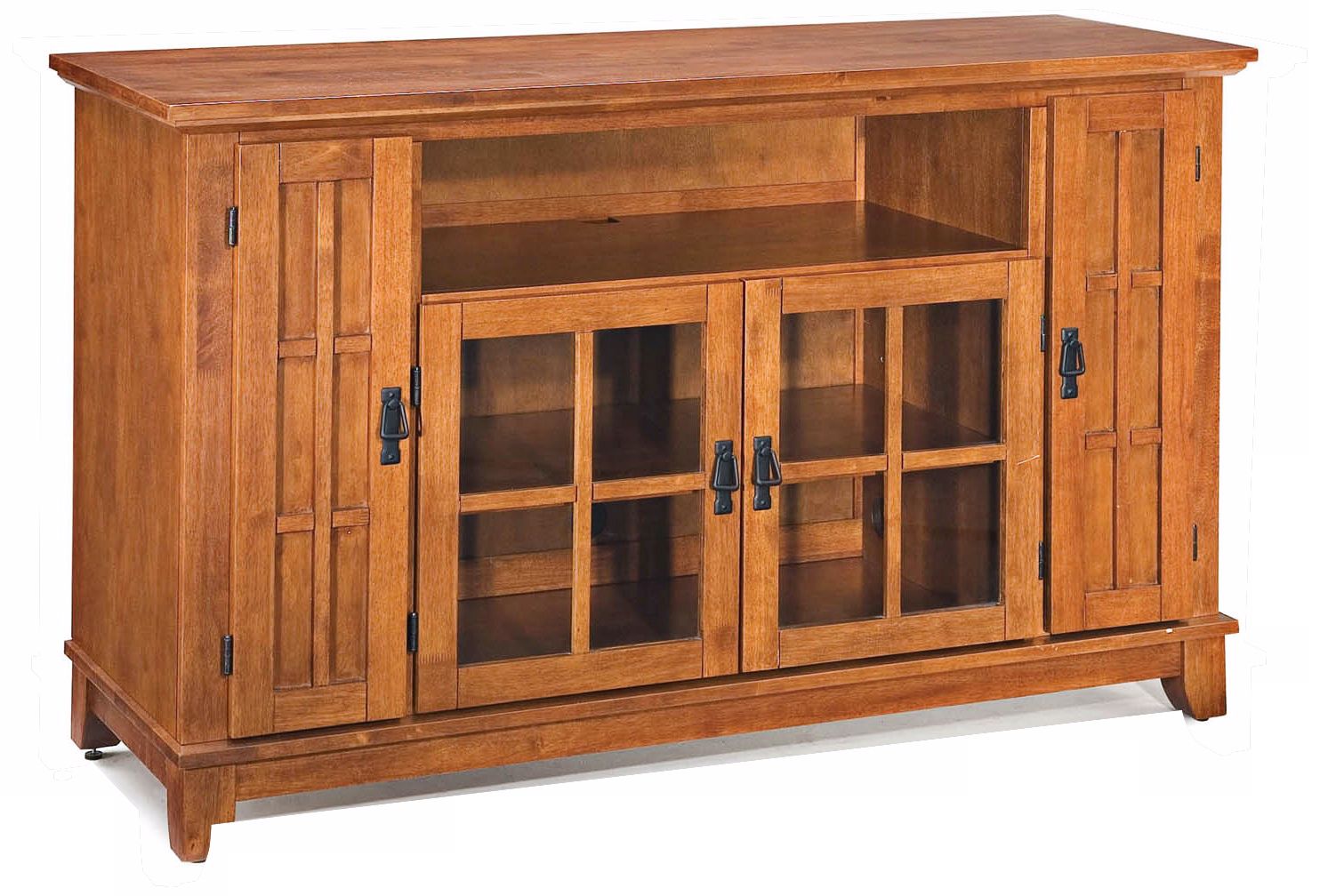 Arts and Crafts Cottage Oak Entertainment Credenza