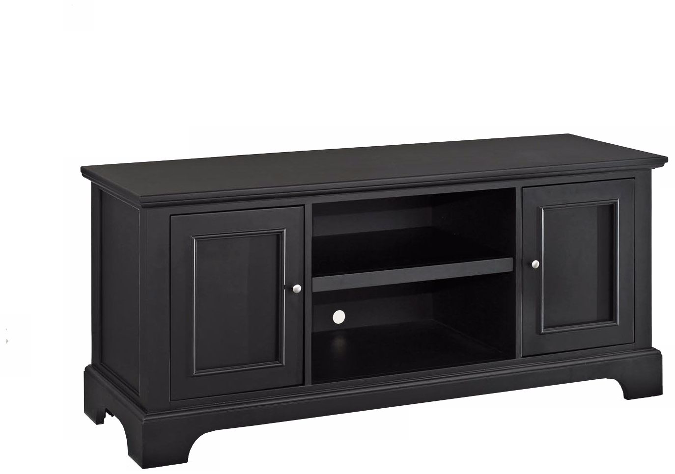Bedford Ebony Finish Entertainment Stand