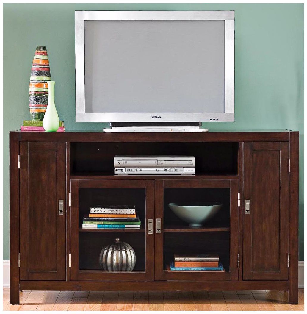 City Chic Espresso Wood Entertainment Credenza