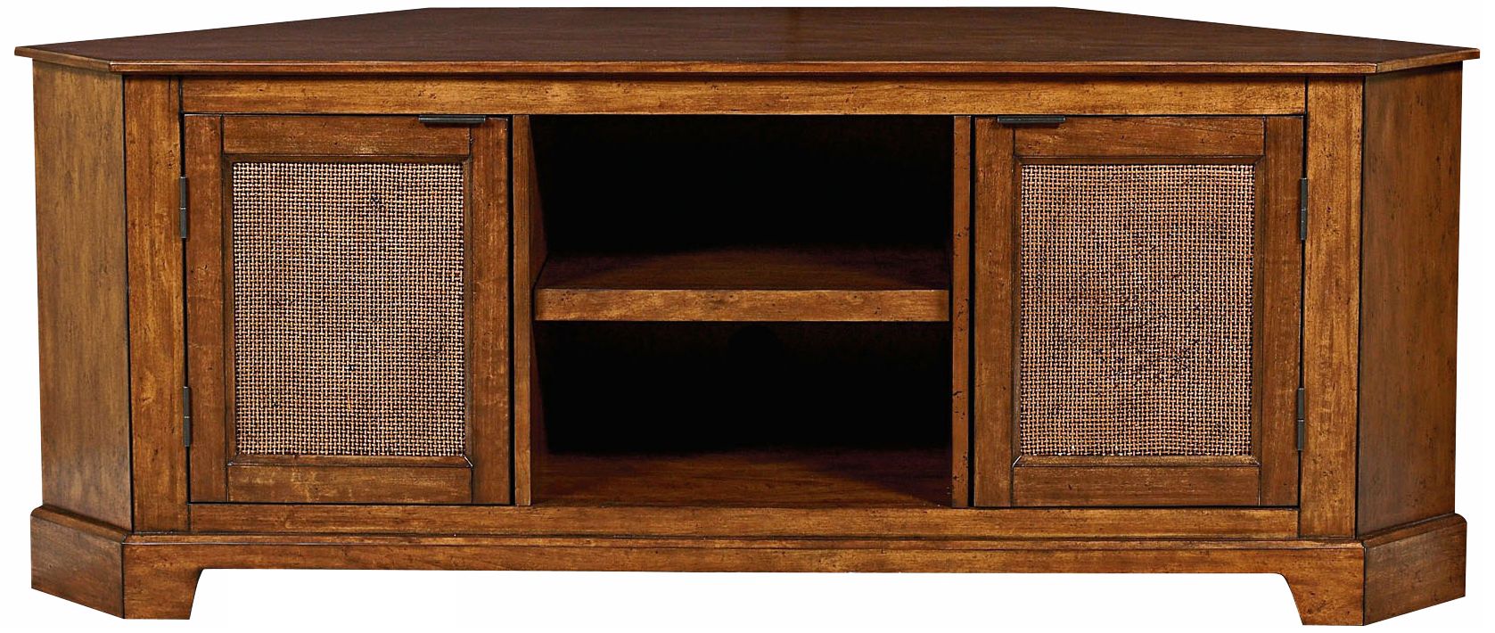 Jamaican Bay Mahogany Corner Media Console