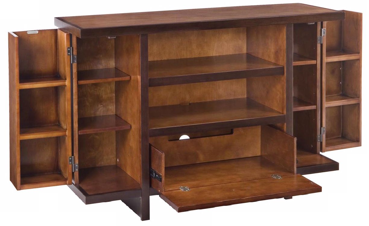 Geo Walnut Deluxe Entertainment Center