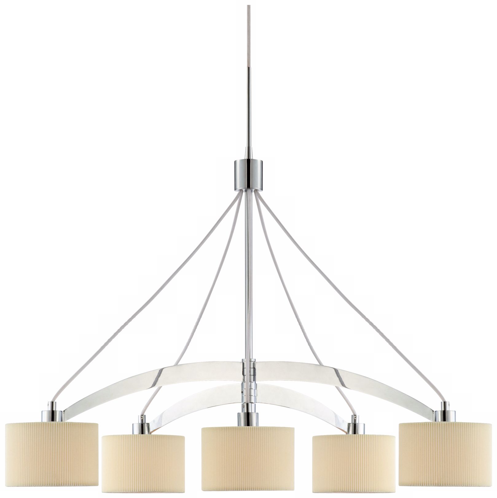 Possini Euro Design 35 1/2" Wide Satin Nickel Pendant Light