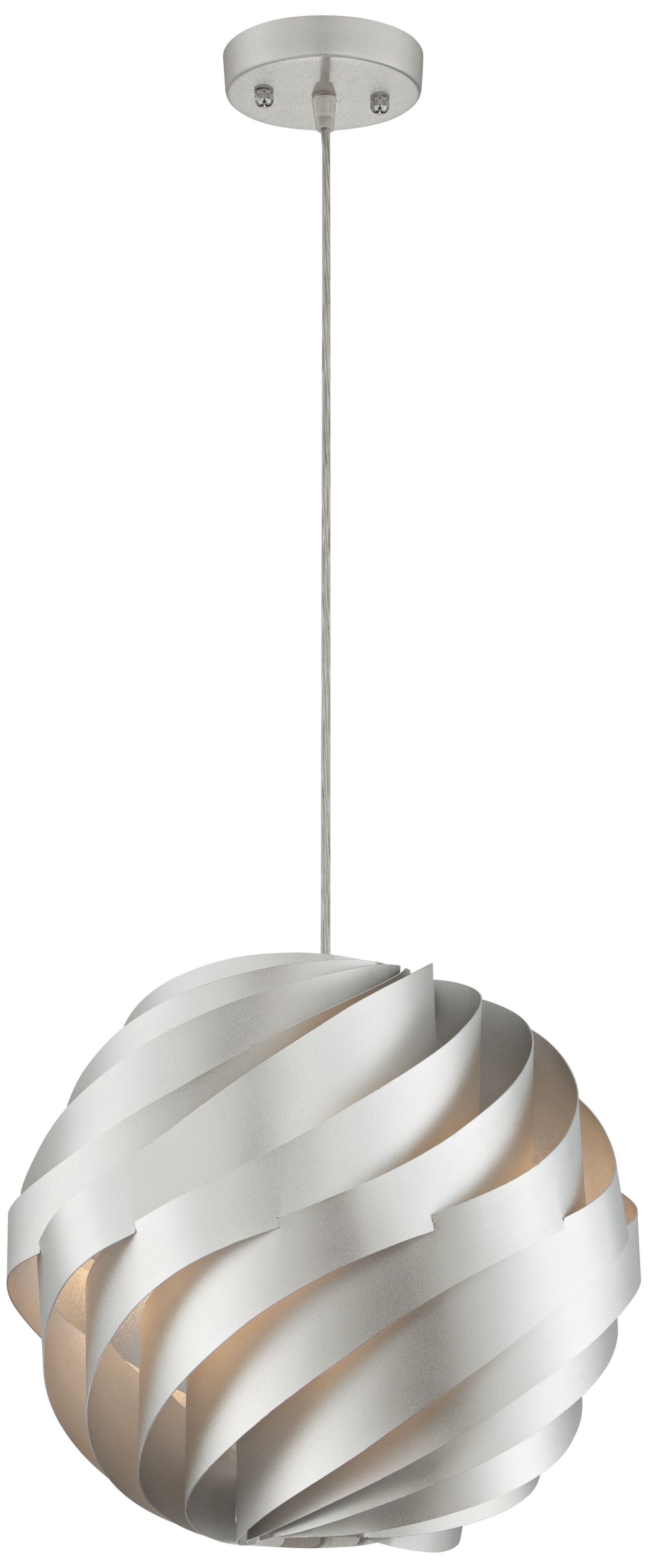 Possini Euro Design Silver Waves 13 3/4" Wide Pendant Light