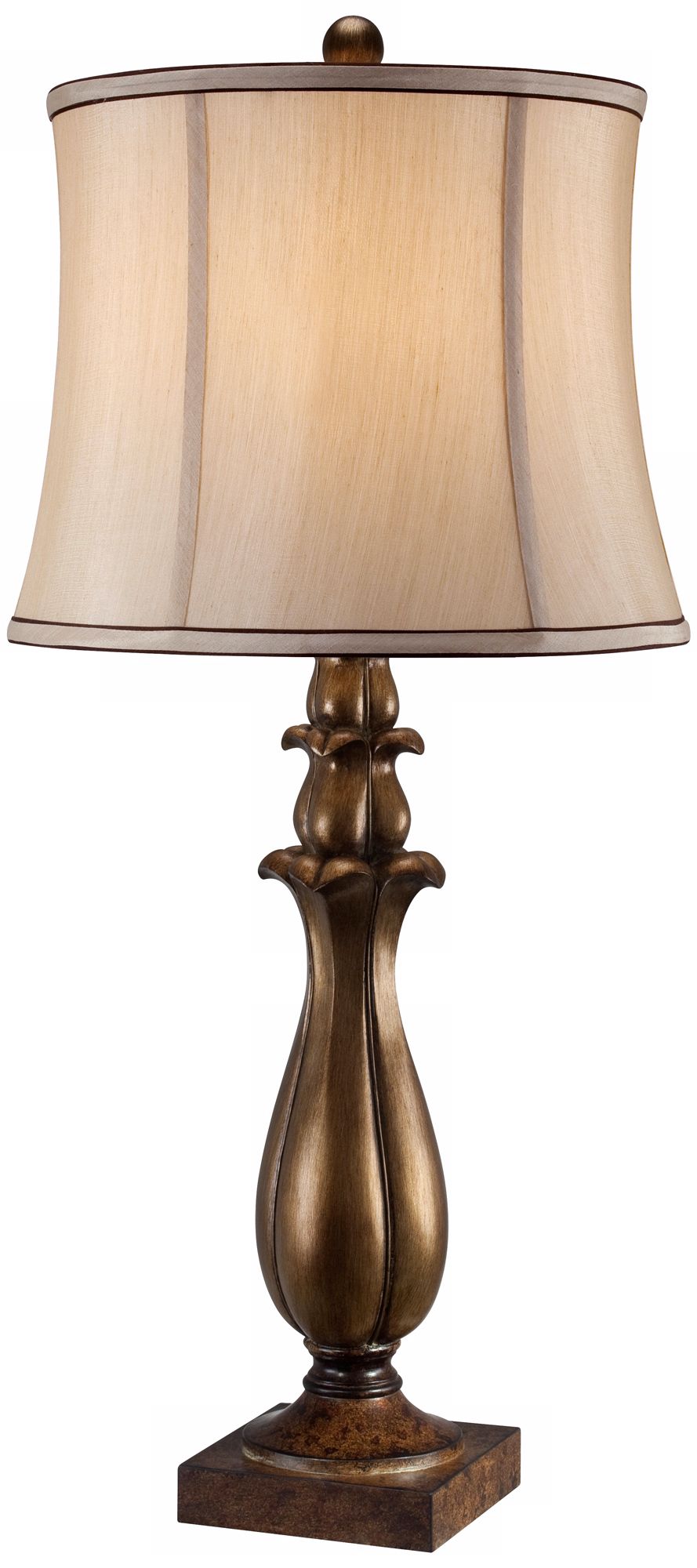 Classic 31" High Bronze Tulip Buffet Table Lamp