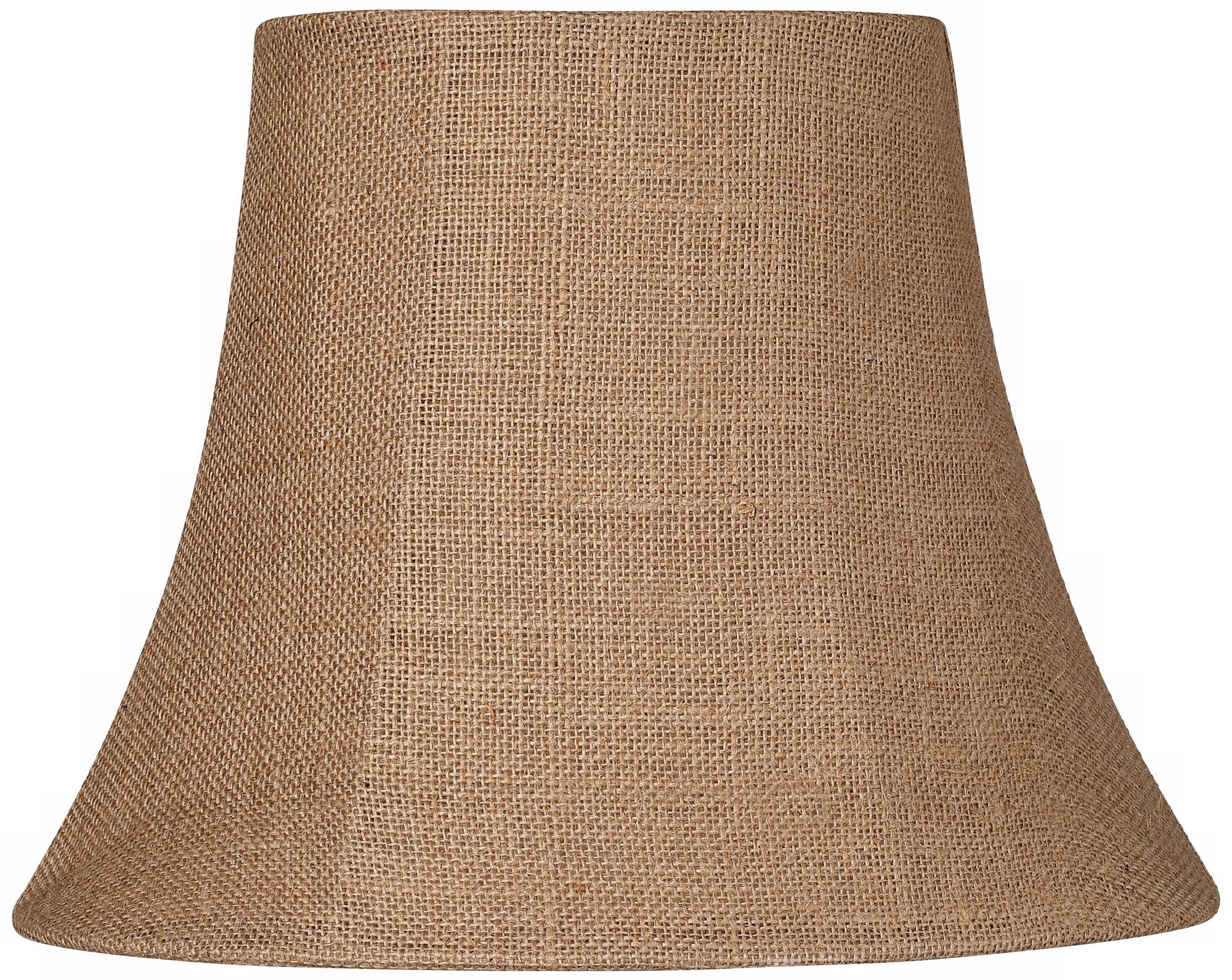 Natural Burlap Small Oval Lamp Shade 6/8x11/14x11 (Spider)