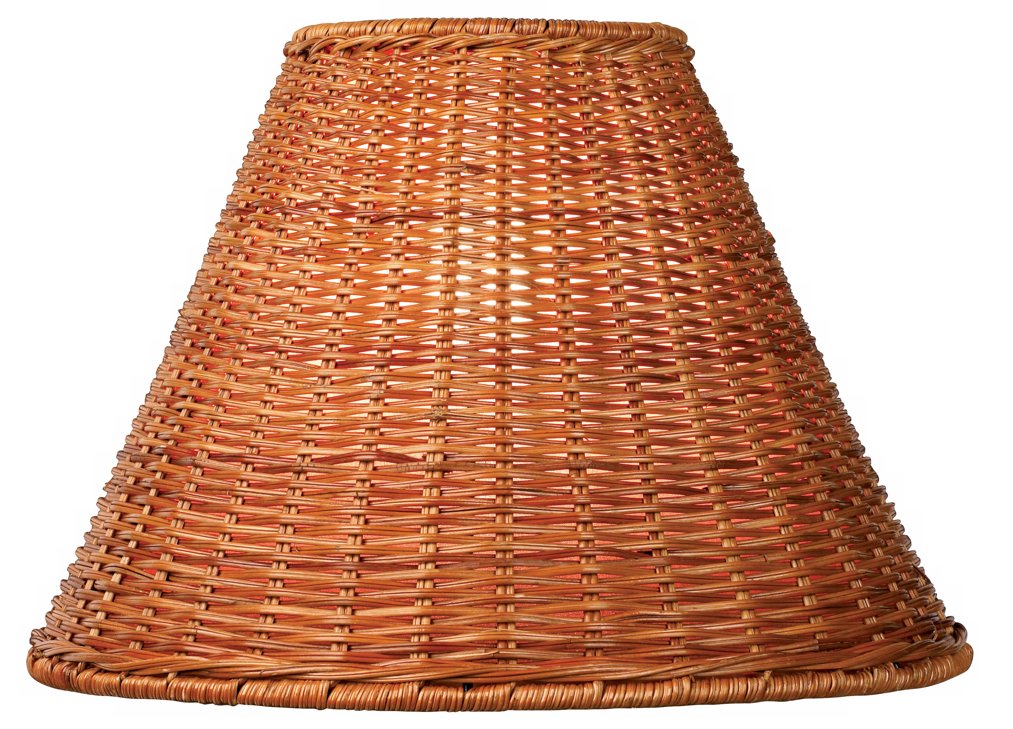 Wicker Empire Lamp Shade 5.5x13.5x9.25 (Spider)