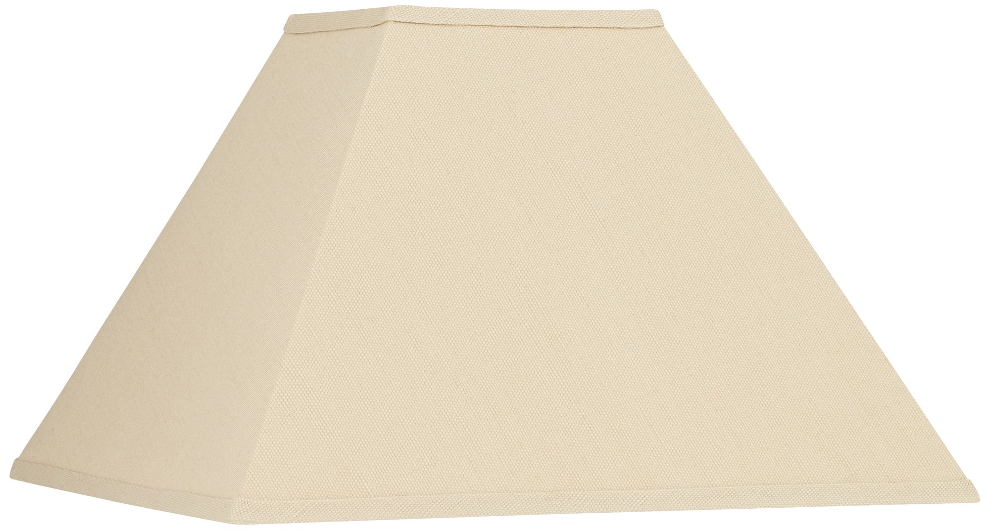 Beige Linen Square Lamp Shade 6x16x10 (Spider)