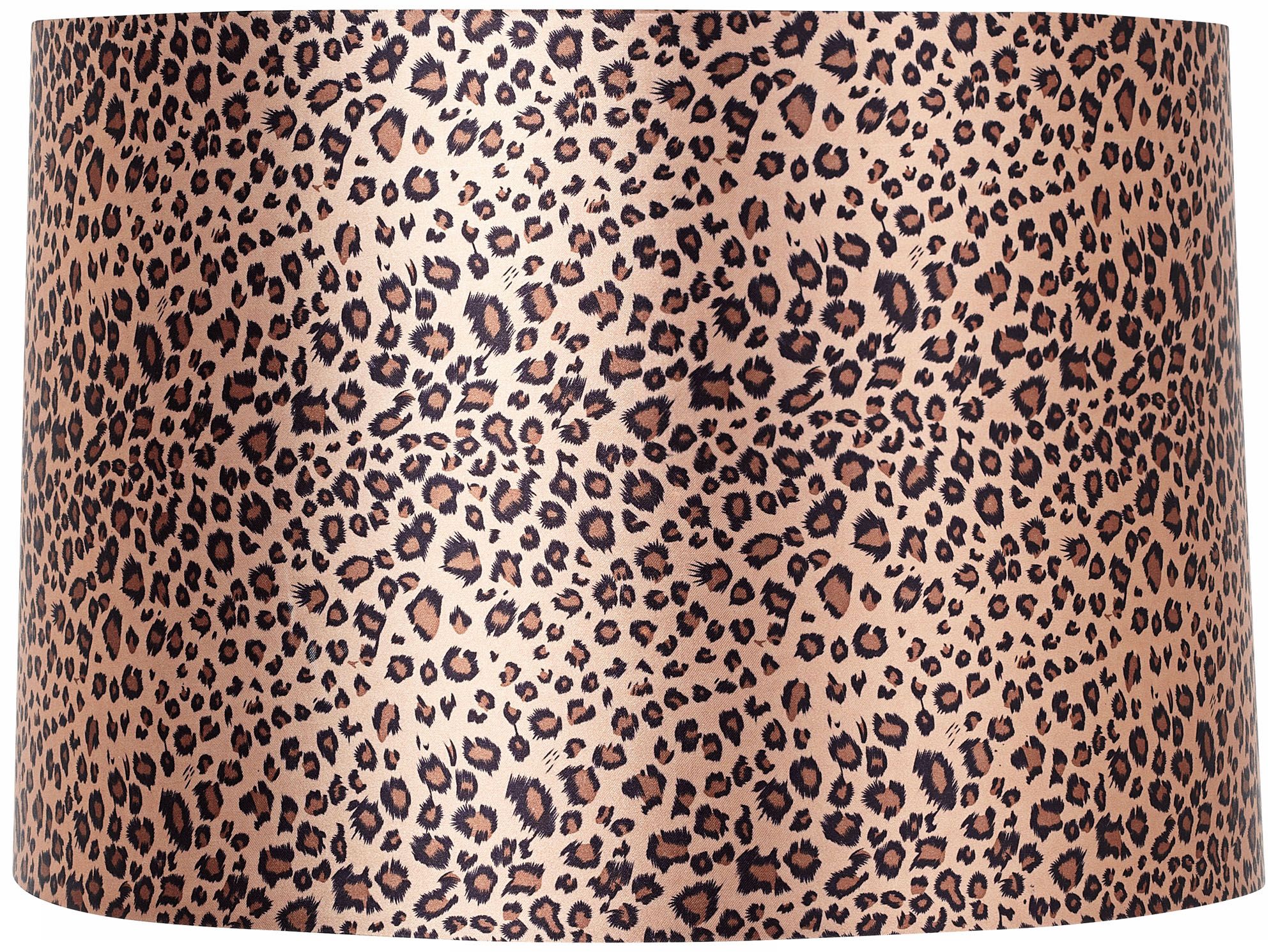Leopard Print Drum Shade 15x16x11 (Spider)