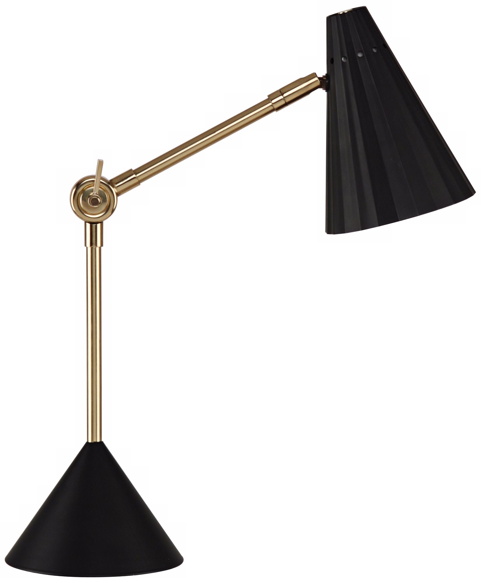 Jonathan Adler Black and Brass Antwerp Desk Lamp