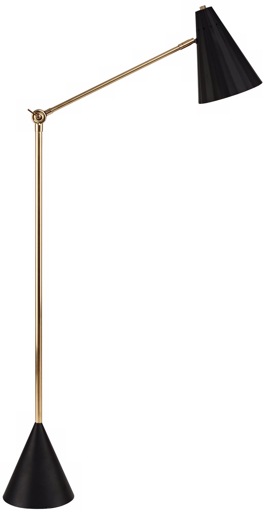 Jonathan Adler Black and Brass Antwerp Floor Lamp