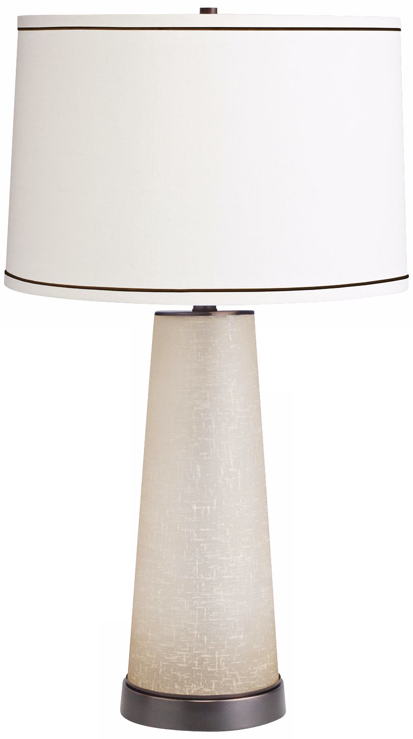 Kichler Rebecca Champagne Linen Glass Table Lamp