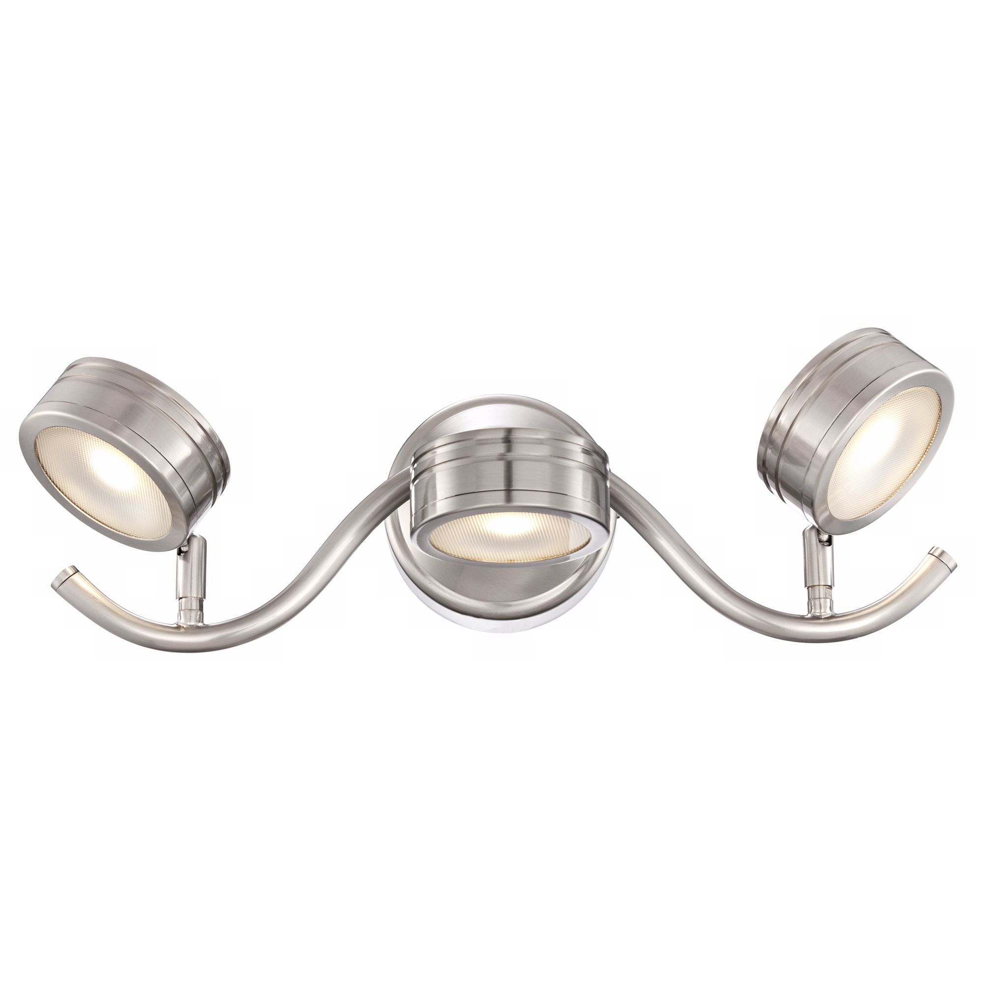 Satin Nickel 18 1/2" Wide 3-Lamp LED Bath Light