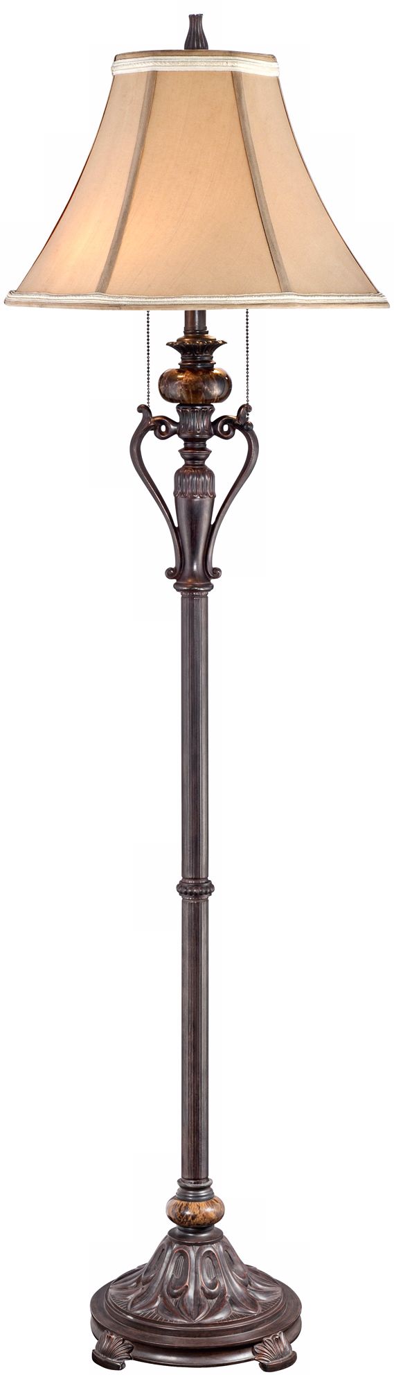 Kathy Ireland Amor Faux Marble Floor Lamp