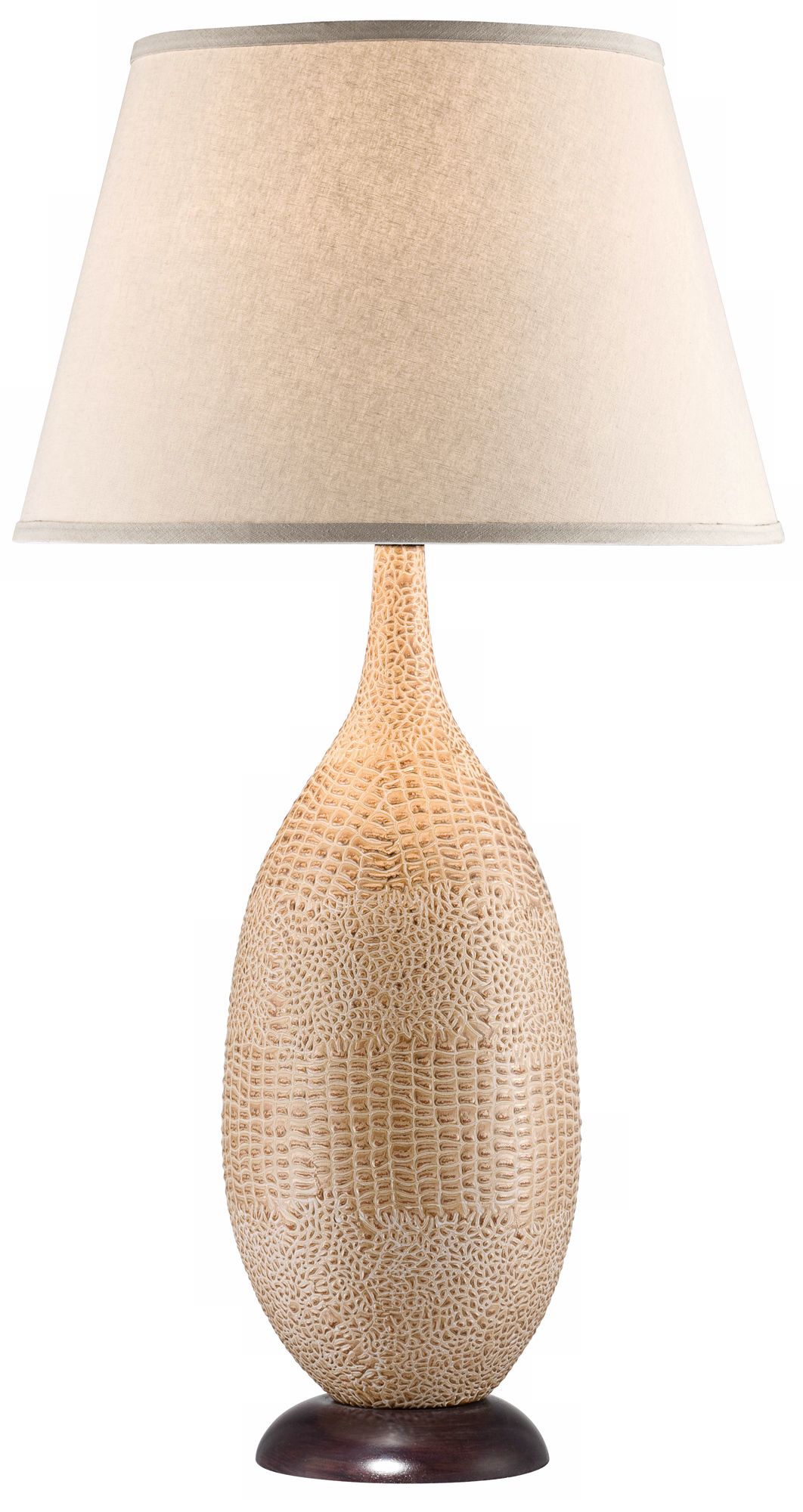 National Geographic Palmetto Faux Croc Tall Table Lamp