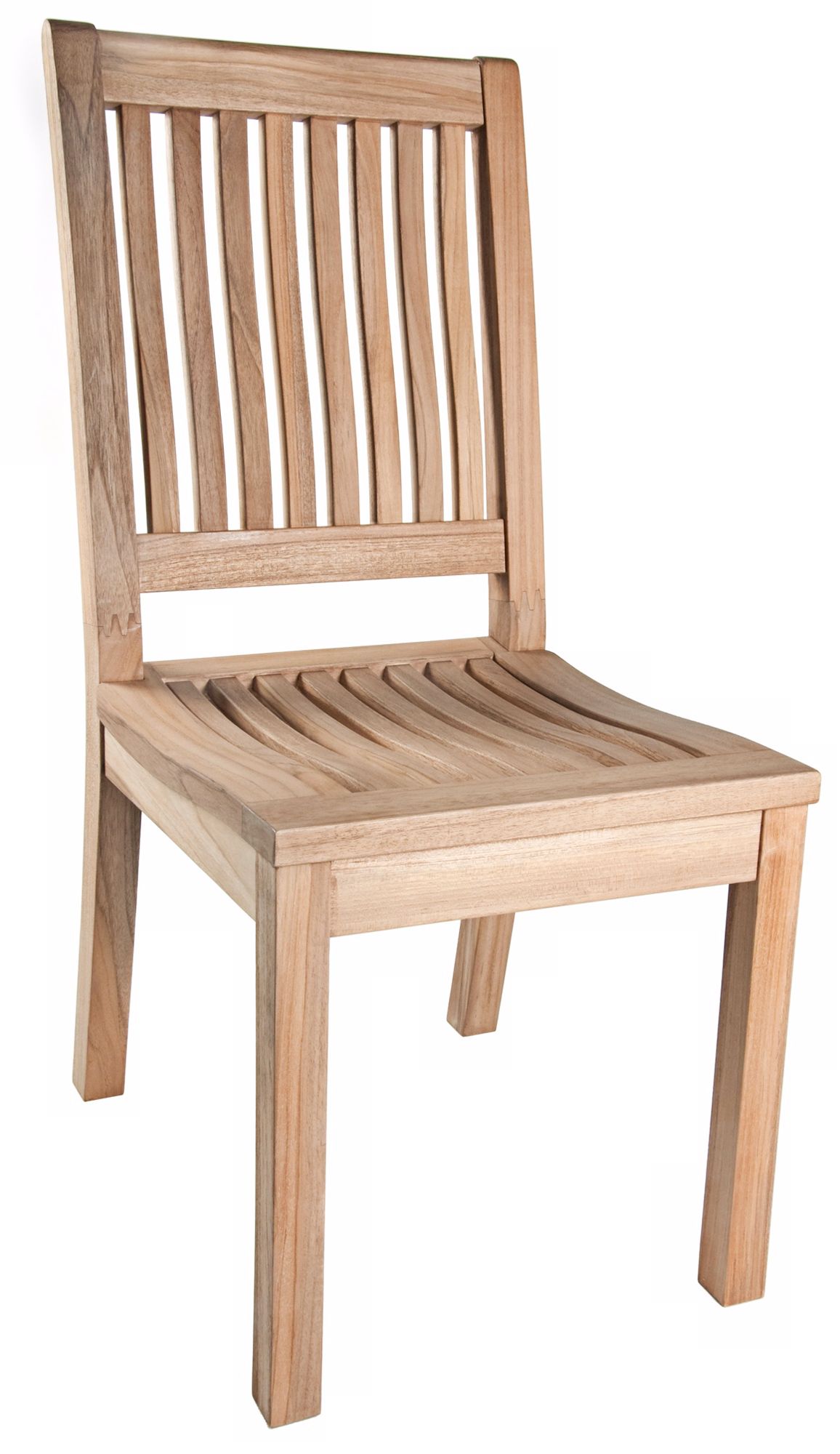 Bermuda Teak Wood Armless Outdoor Dining Chair