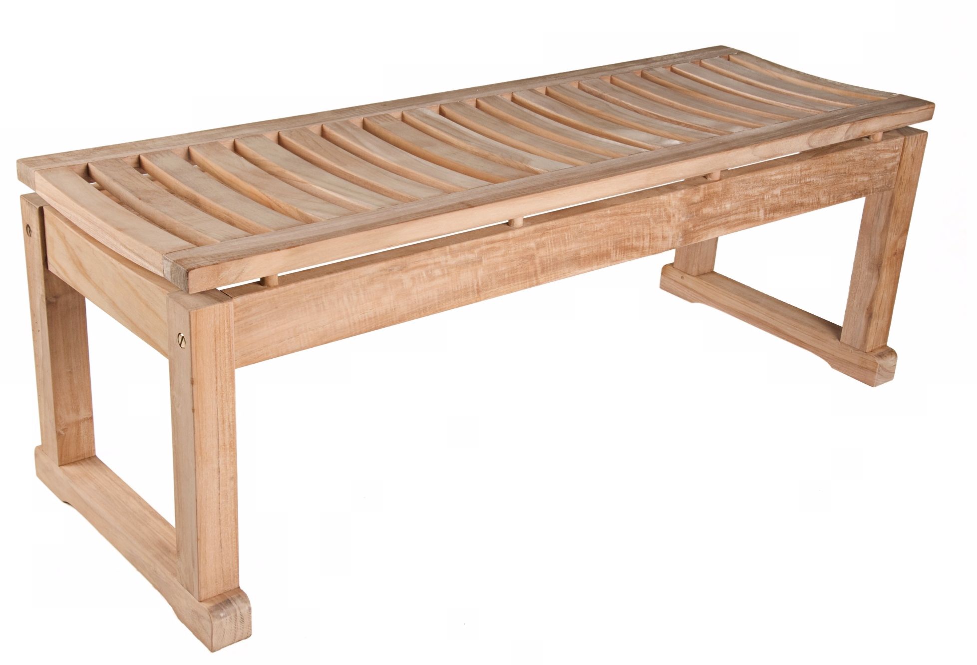 Savannah Backless 5 Foot  Wide Teak Wood  Bench