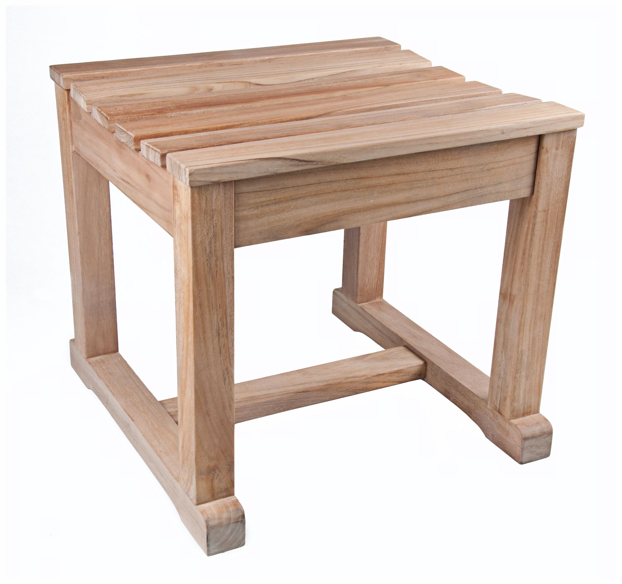 St. Tropez Teak Wood Outdoor Spa Stool