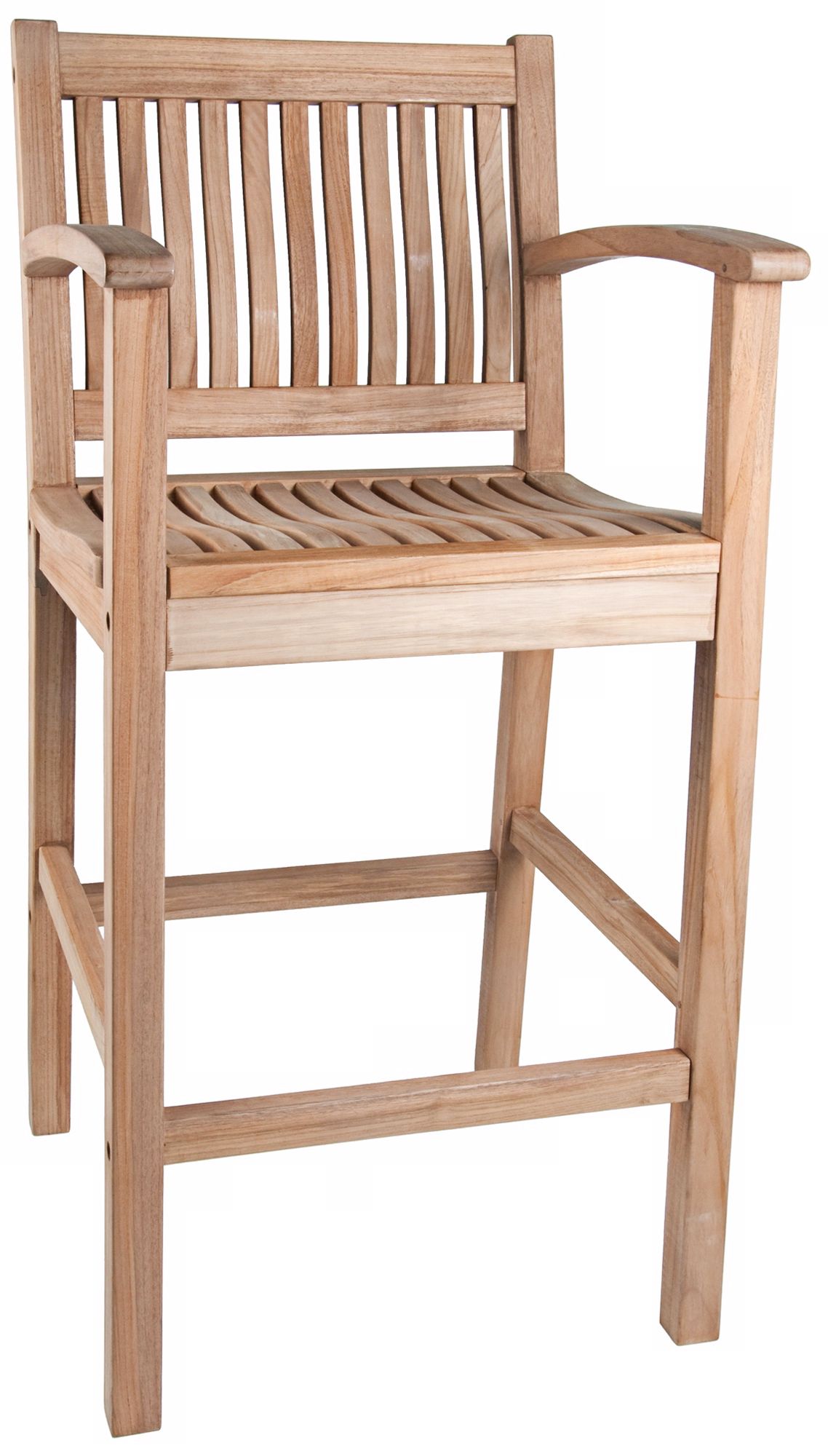 St. Tropez Teak Wood Outdoor Bar Armchair
