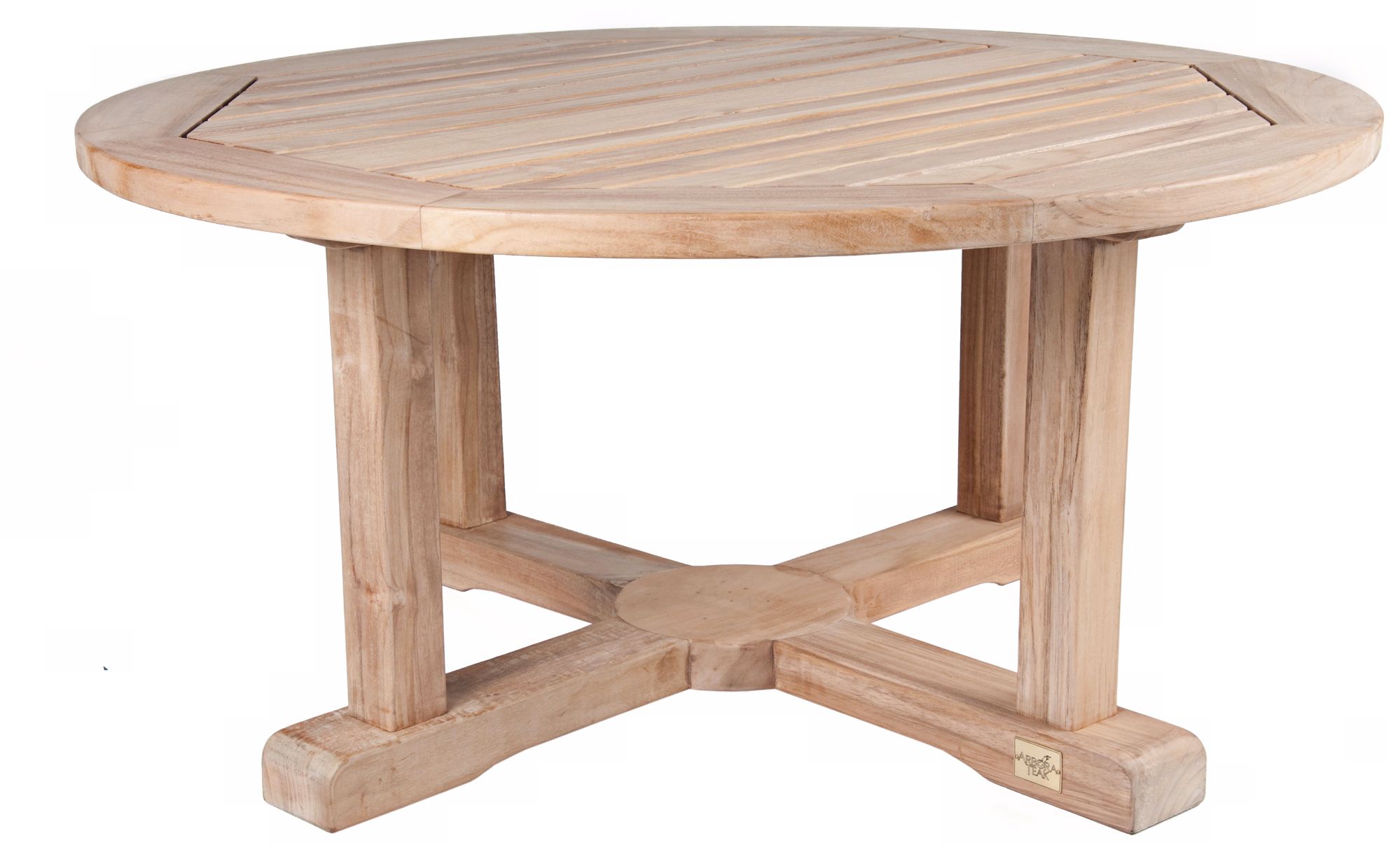 Oxford Teak Wood Outdoor Occasional Round Coffee Table