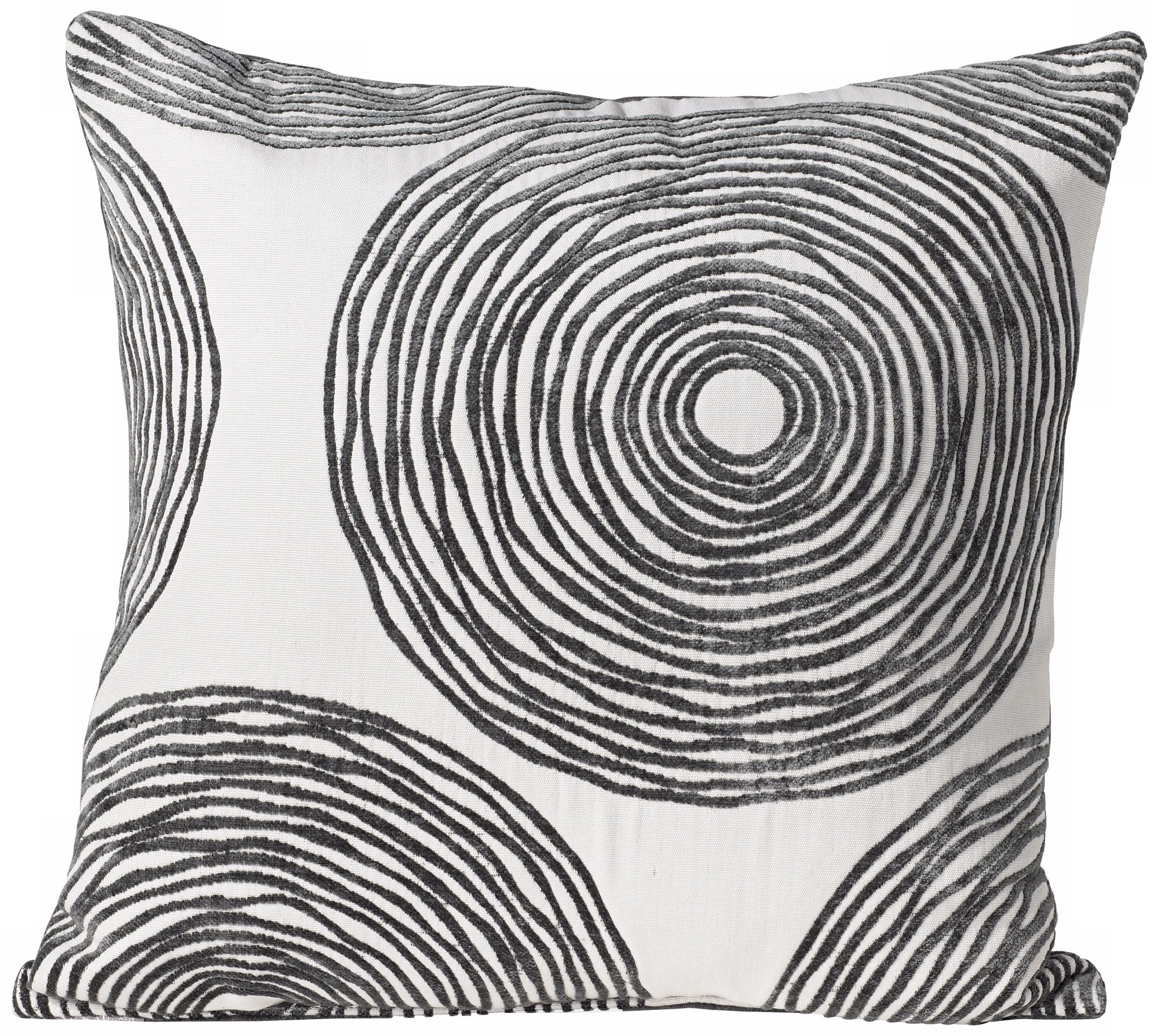 Gaucho Charcoal 18" Square Down Throw Pillow