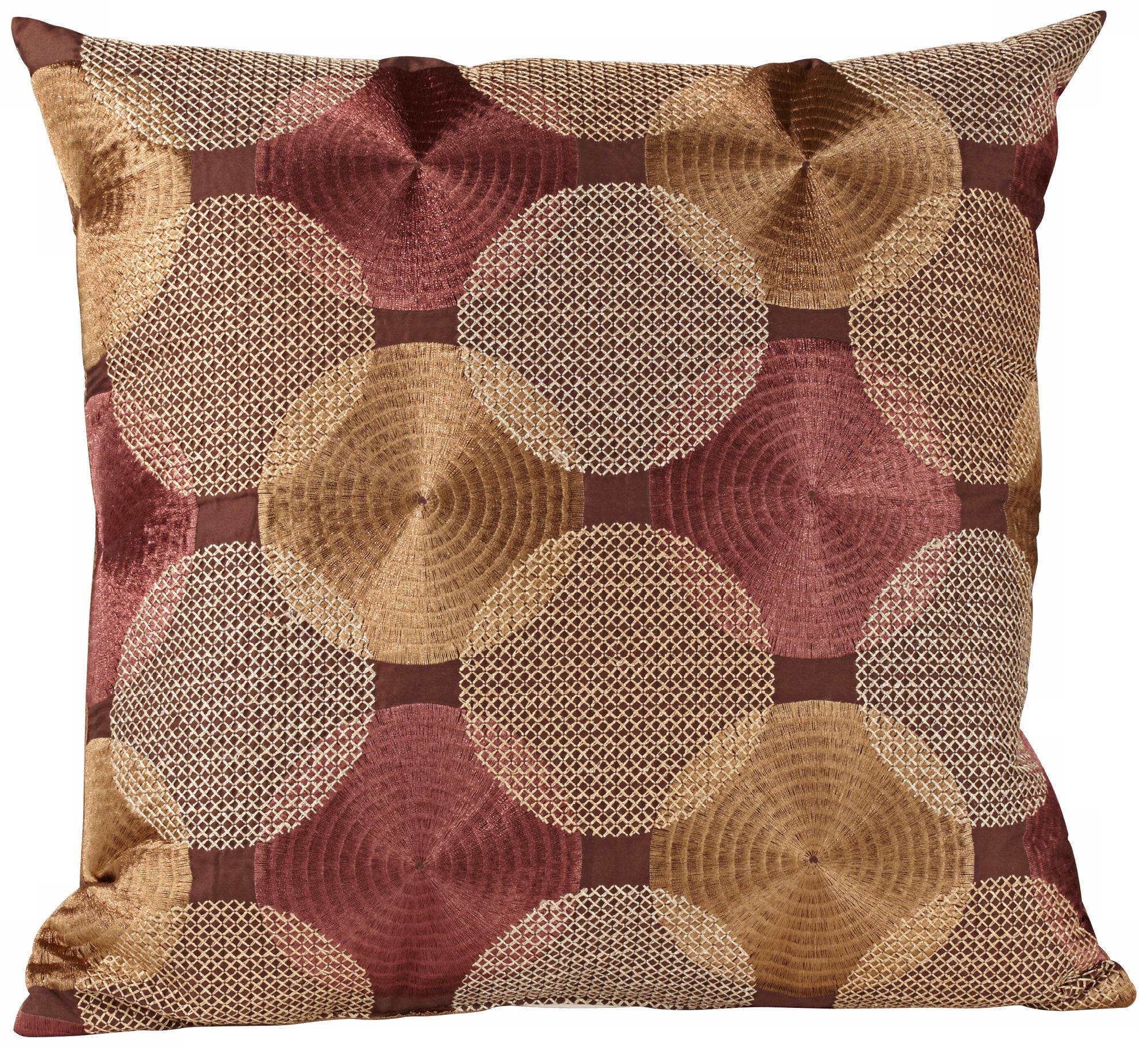 Braxton Plum Down 18" Square Throw Pillow