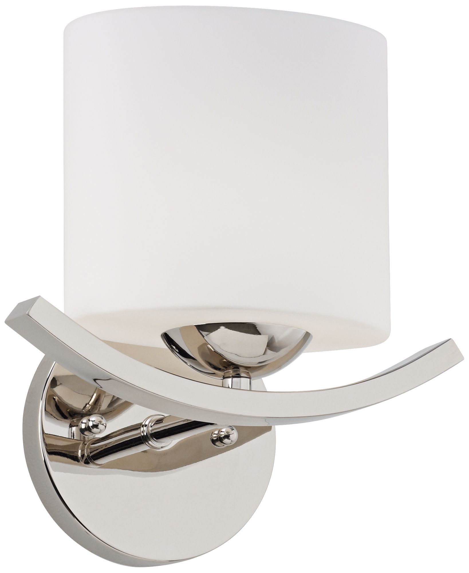 Wave Collection 9 1/4" Wide Polished Nickel Wall Sconce