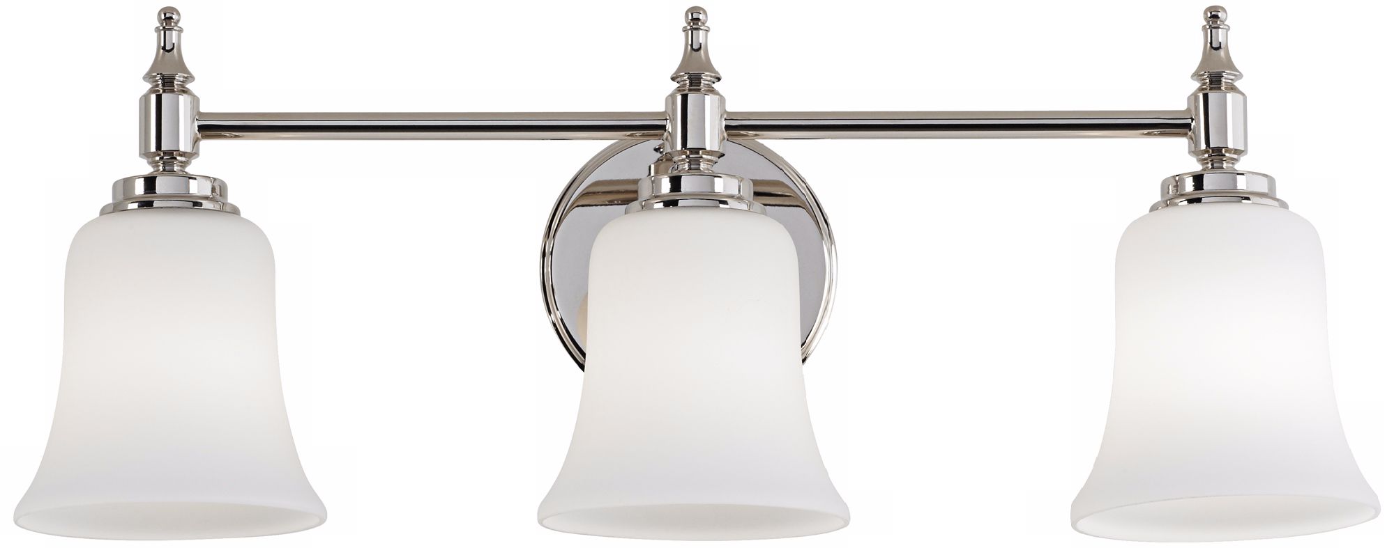 Darcy Etched Glass 22" Wide Polished Nickel Bath Light