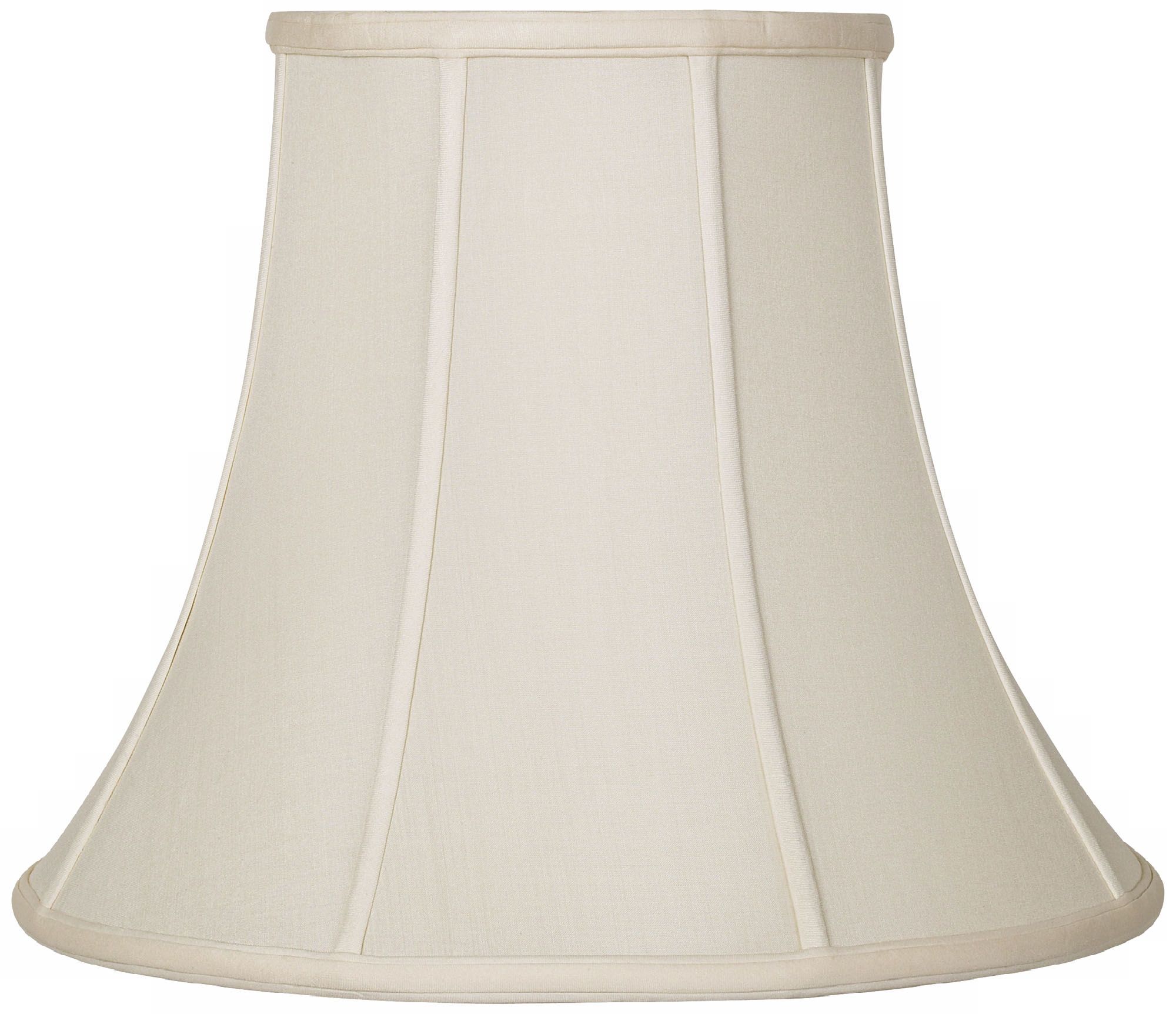 Eggshell Silk Bell Lamp Shade 6.5x12x9.25 (Spider)