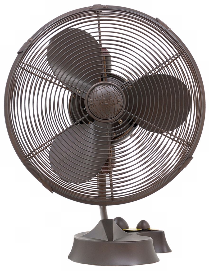 Cinni Textured Bronze Desk Fan
