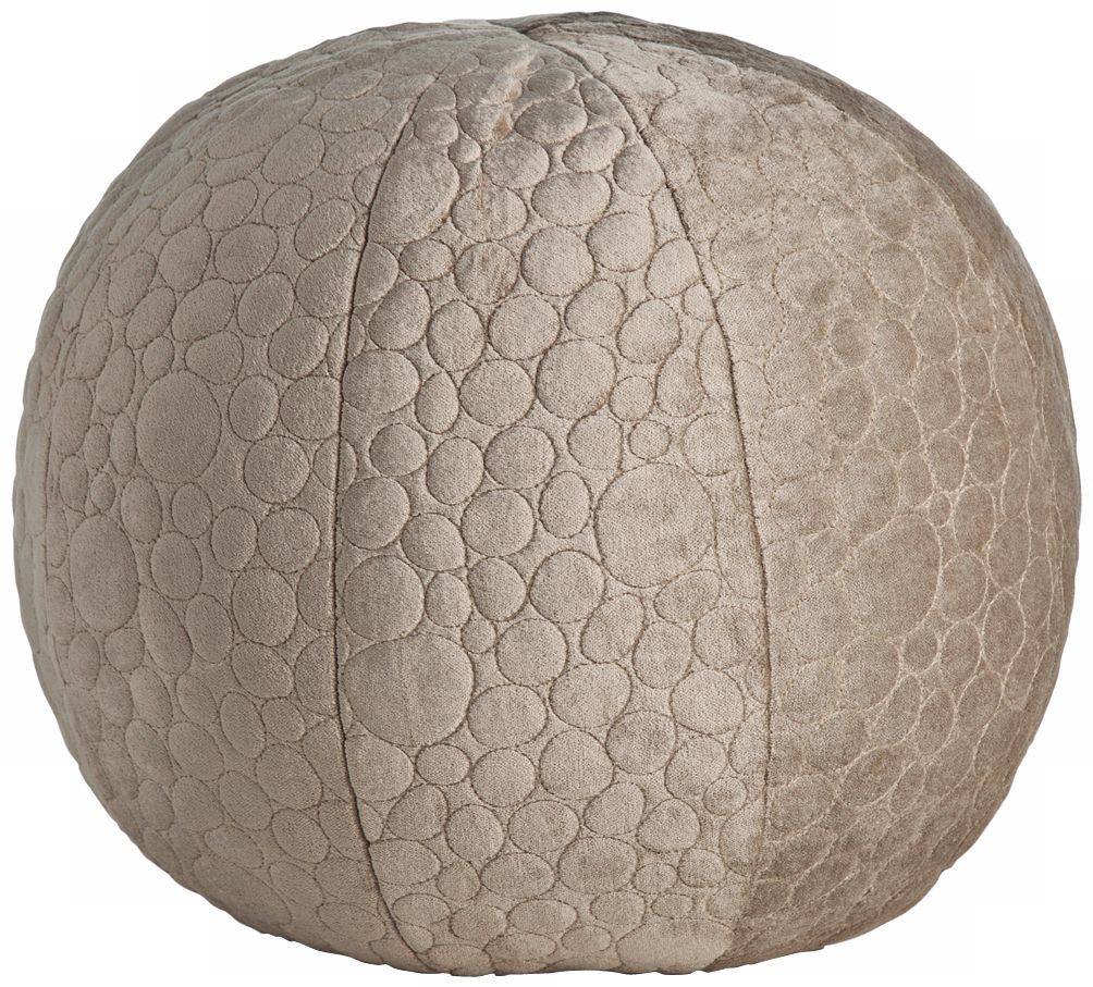 Arteriors Home Priscilla Quilted 12" Wide Ball Pillow