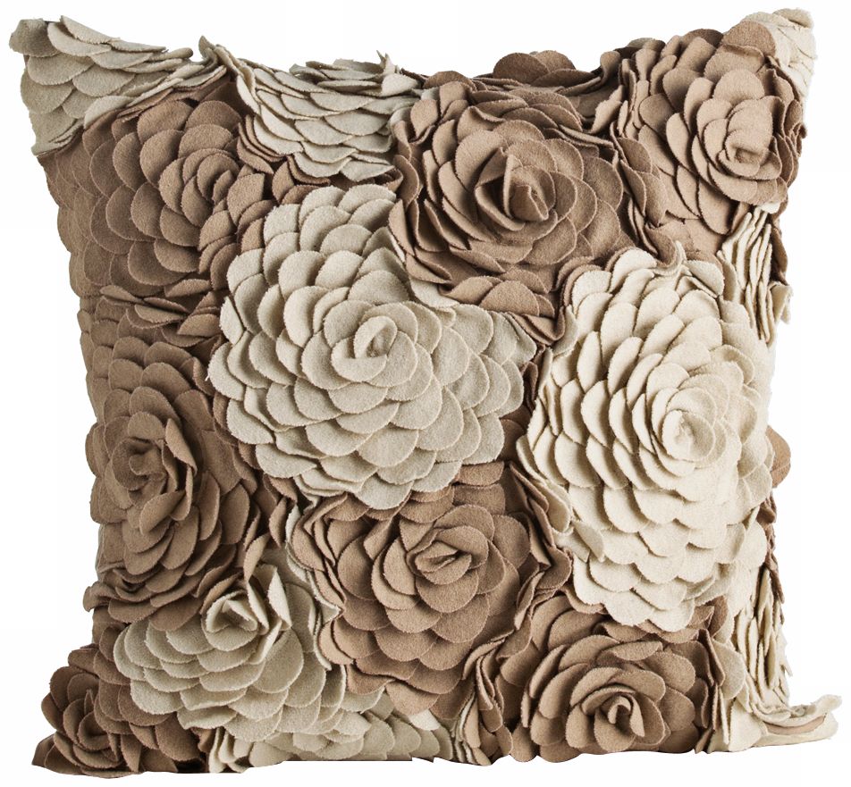 Arteriors Home Alana 17" Square Wool Accent Pillow