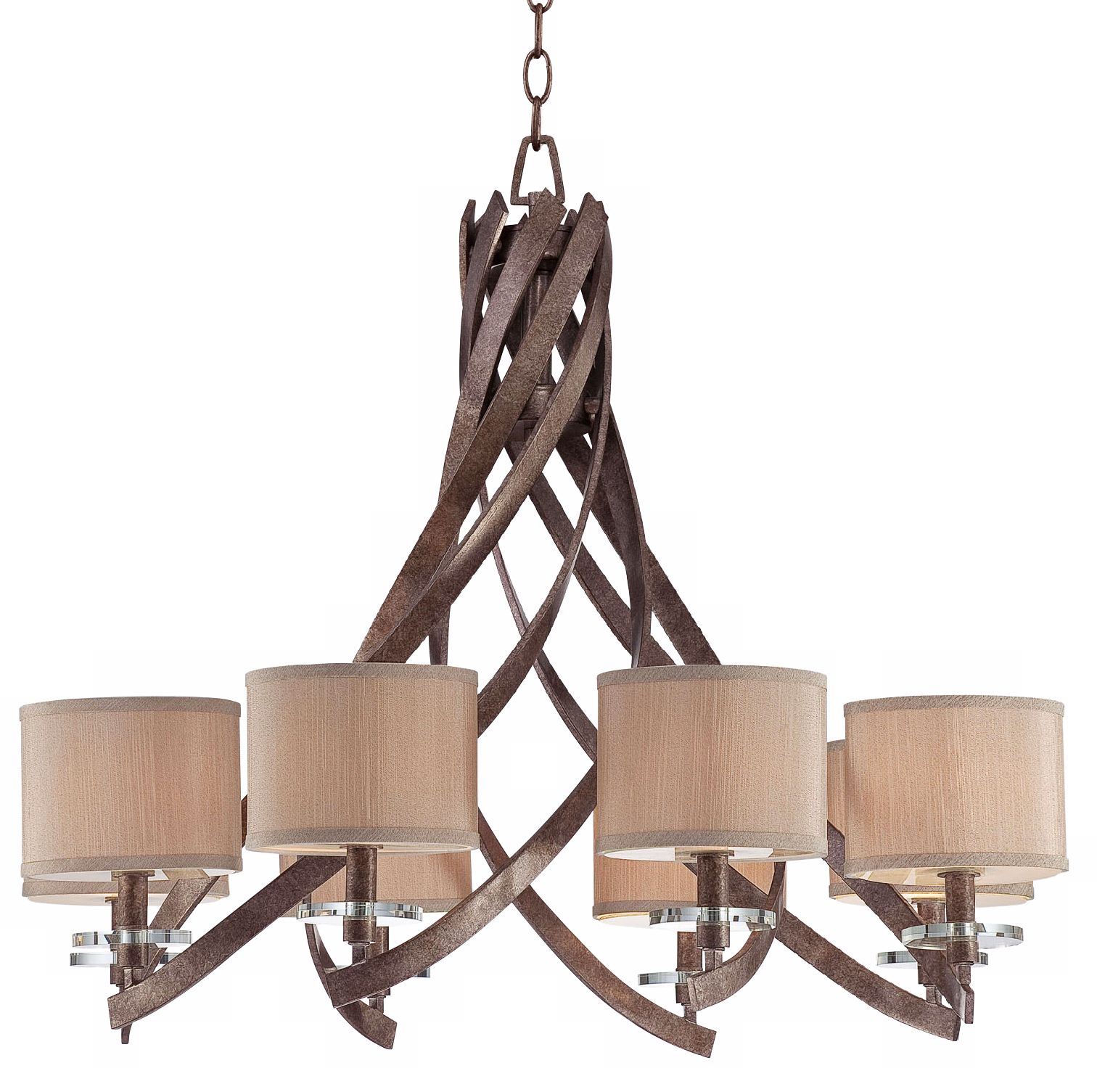 Savoy House Luzon 8-Light Antique Nickel Chandelier