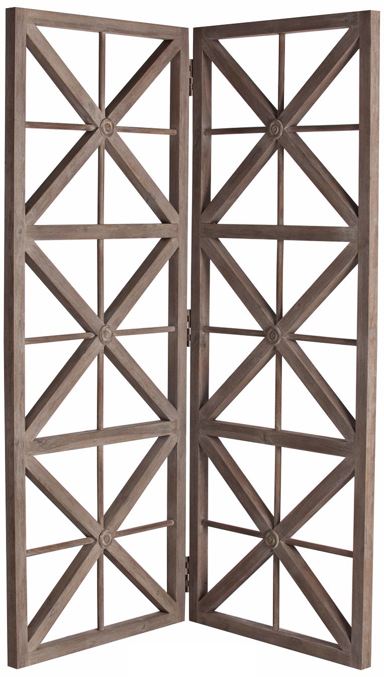 Arterior Homes Nelson Crisscross Acacia Room Screen