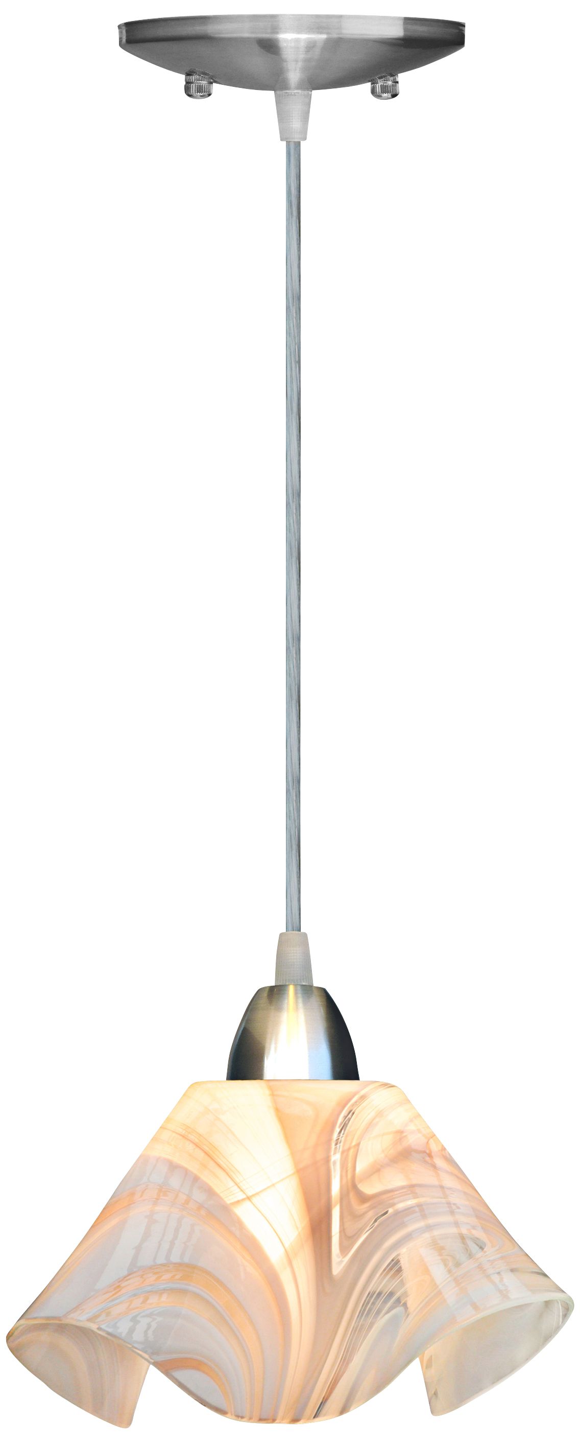 Jezebel Radiance™ Lily Champagne Beige Tan White Pendant