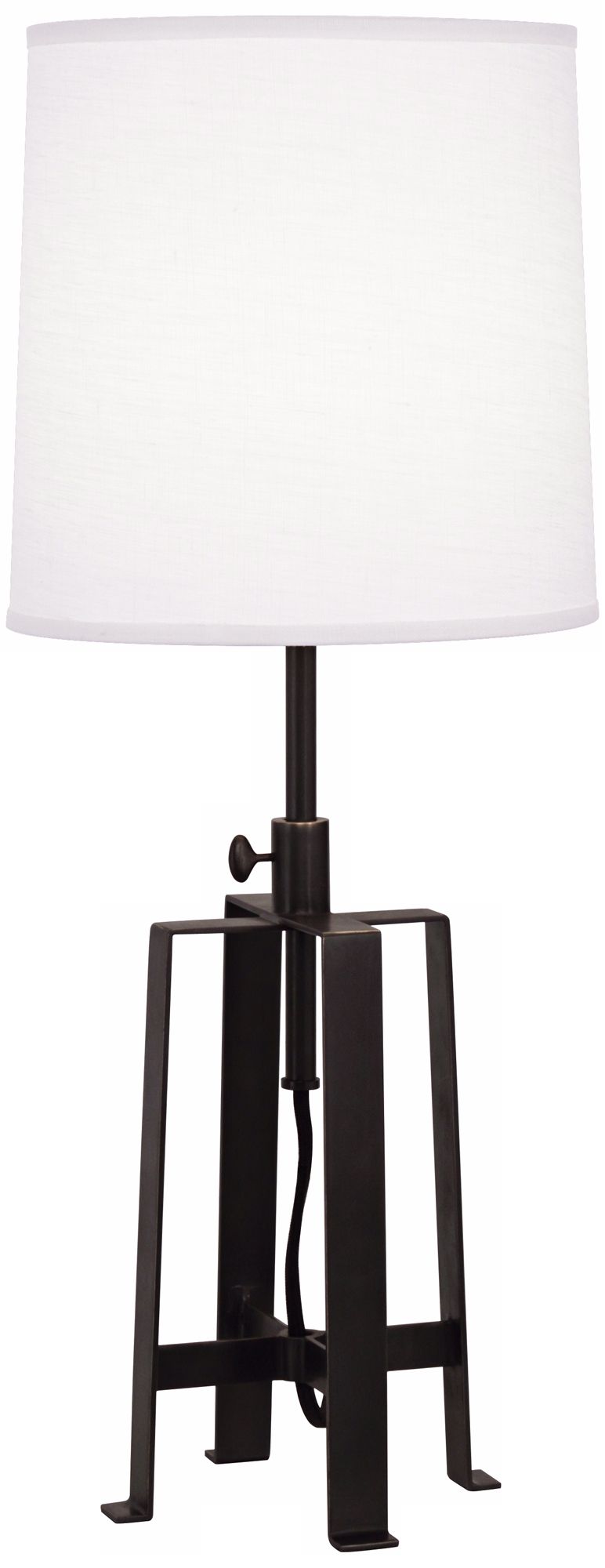 Robert Abbey Cooper Adjustable Height Deep Bronze Table Lamp
