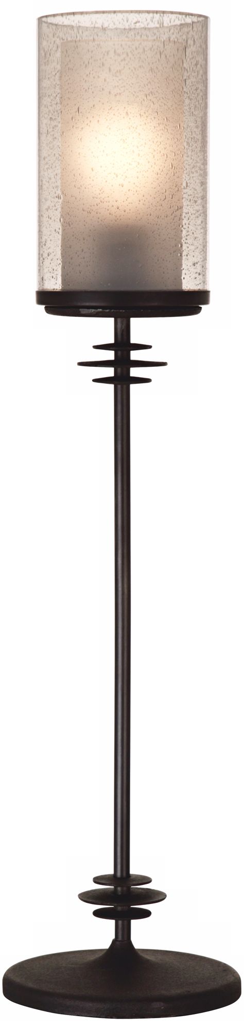 Robert Abbey Janus Phosphatized Iron Table Torchiere