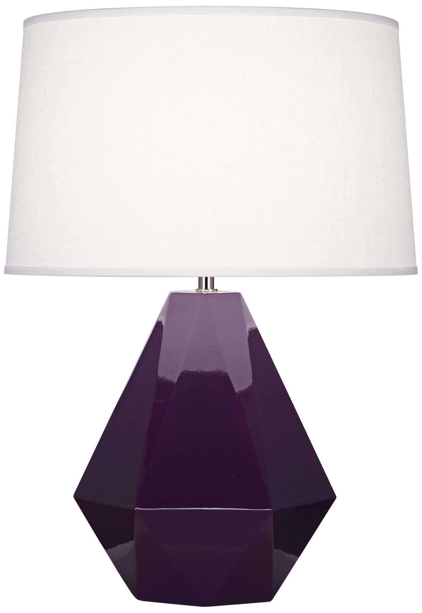 Robert Abbey Delta Amethyst Glazed Table Lamp