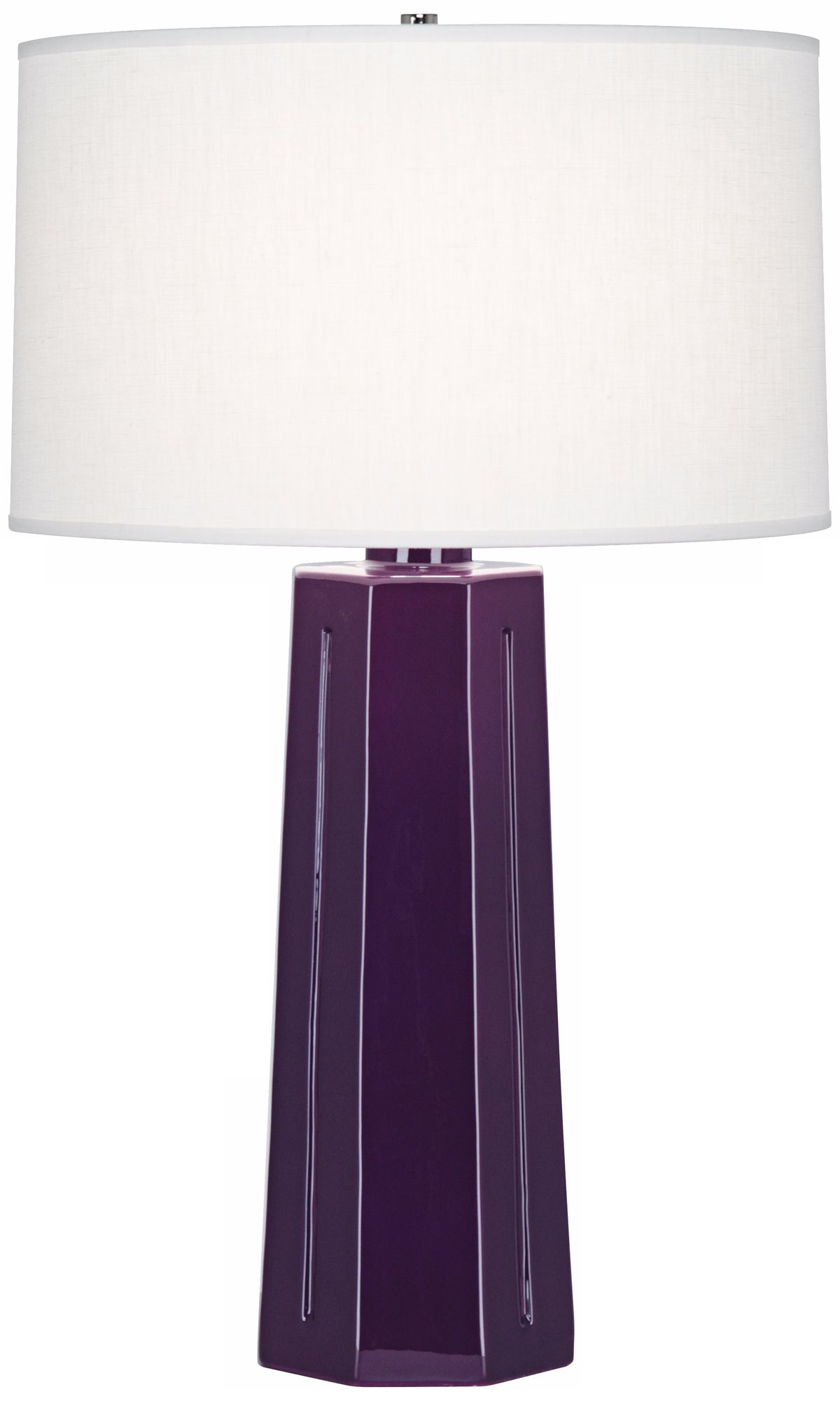 Robert Abbey Isis Amethyst Glazed Table Lamp